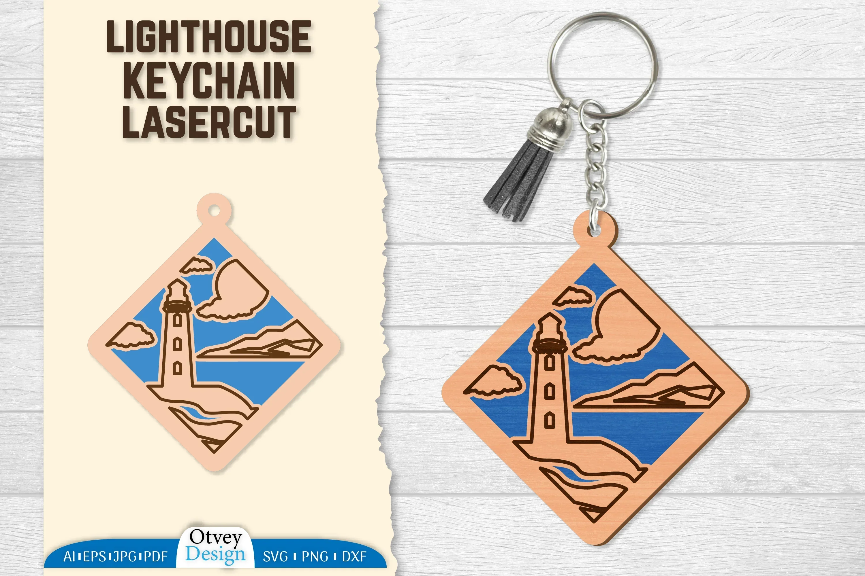 Lighthouse Lasercut Ornament SVG Bundle