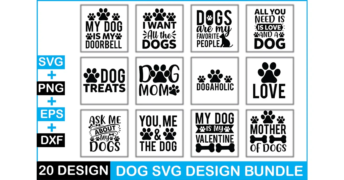 2 Dog SVG Bundle - Image 2