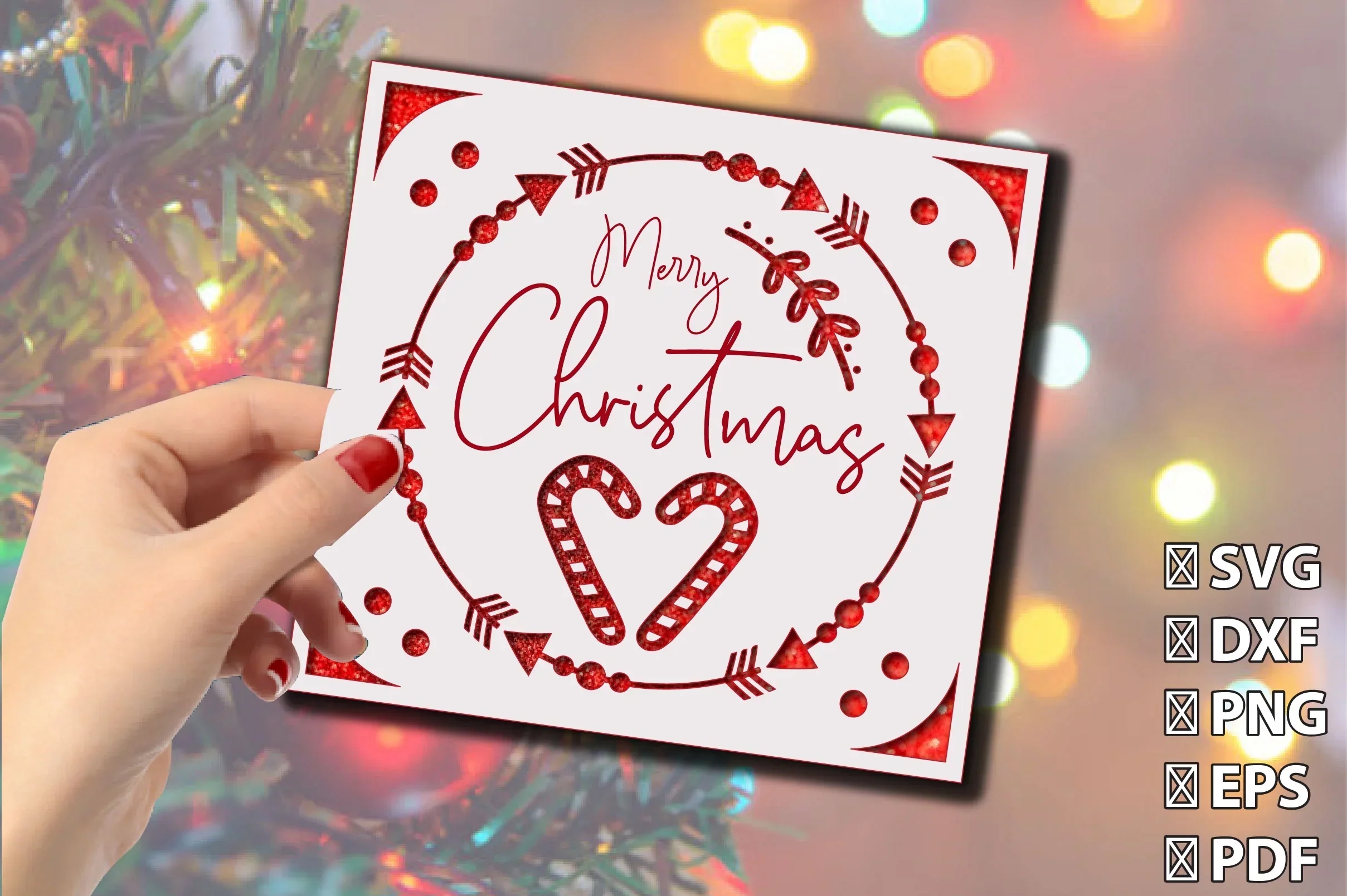 3D Christmas Insert Card Cutting Bundle - Image 3