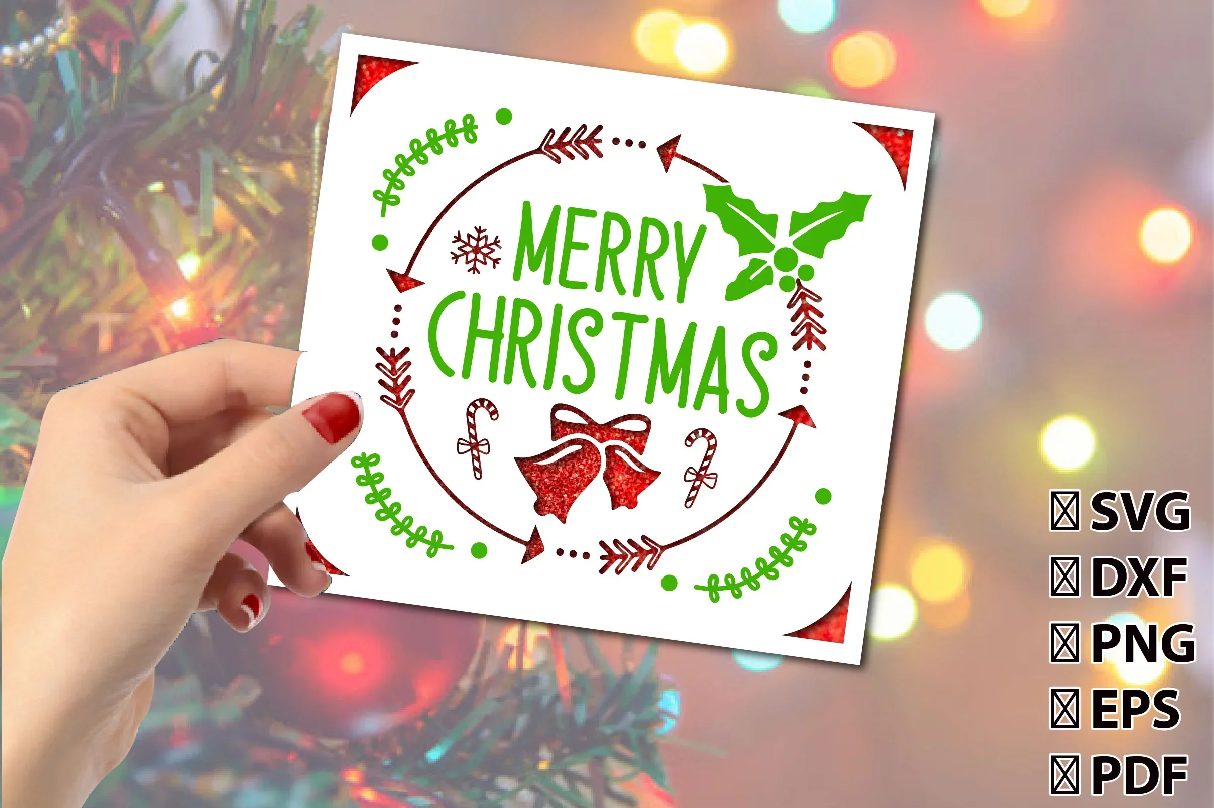 3D Christmas Insert Card Cutting Bundle - Image 2