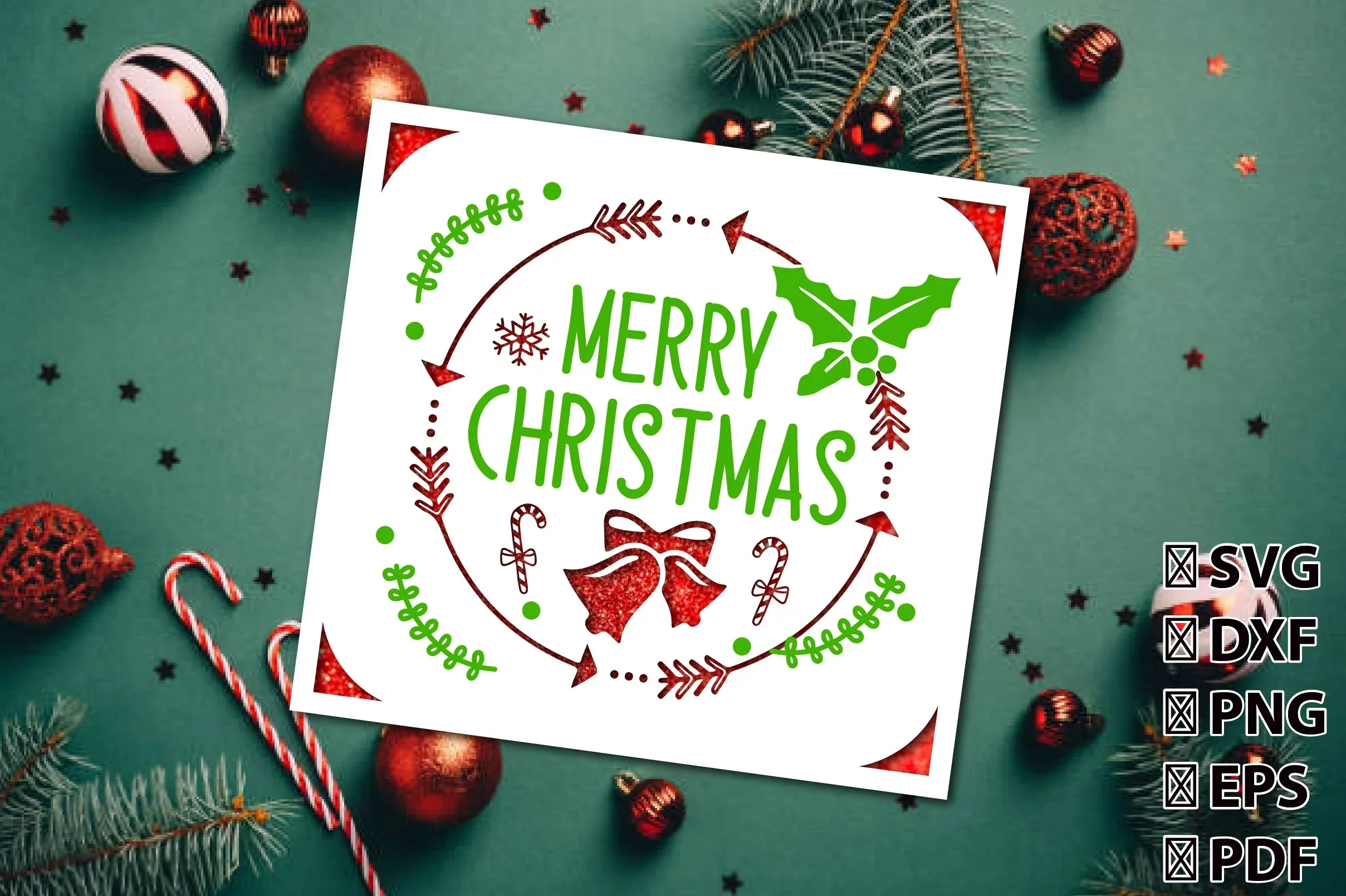 3D Christmas Insert Card Cutting Bundle - Image 3