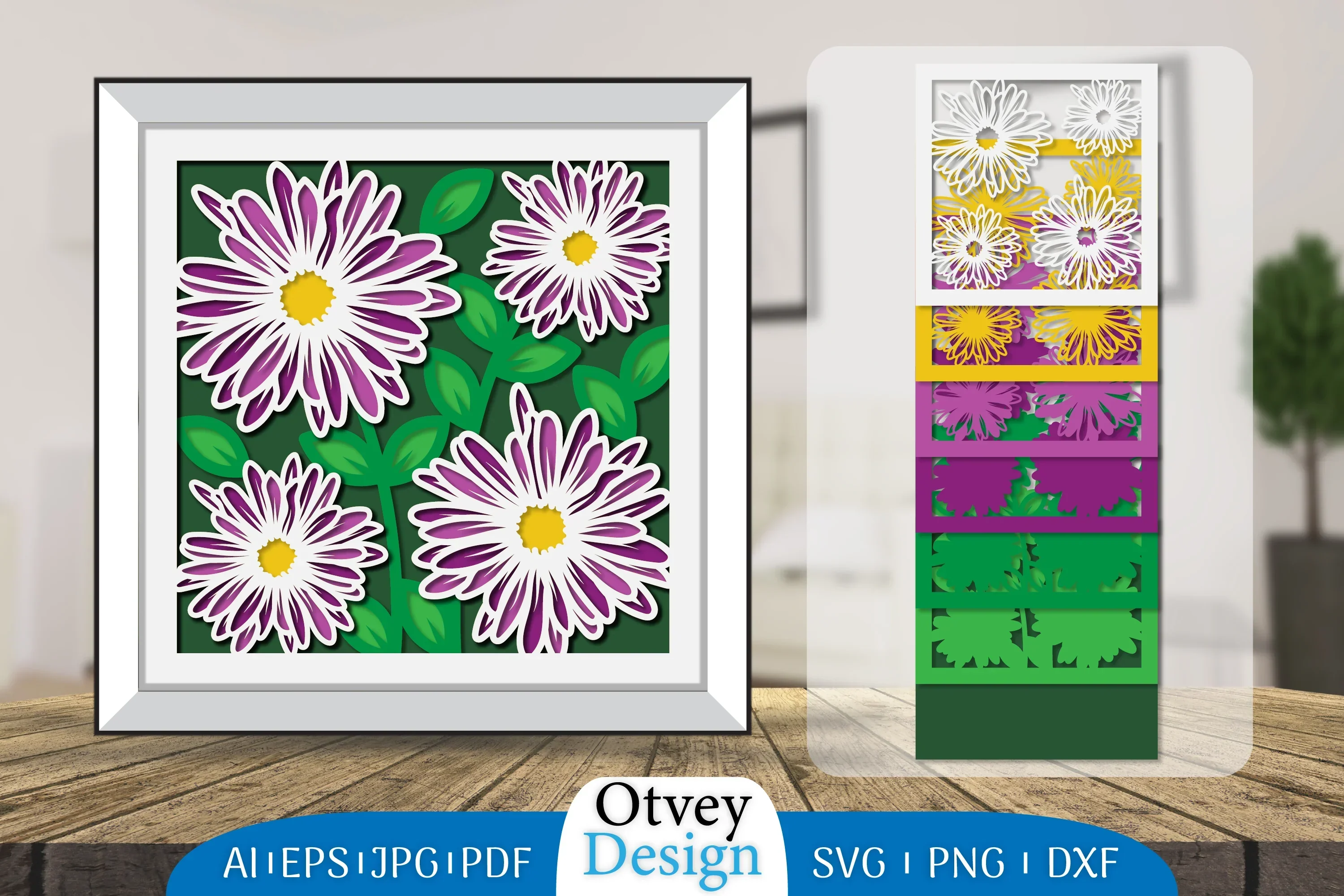 3D Flower Papercut SVG Bundle