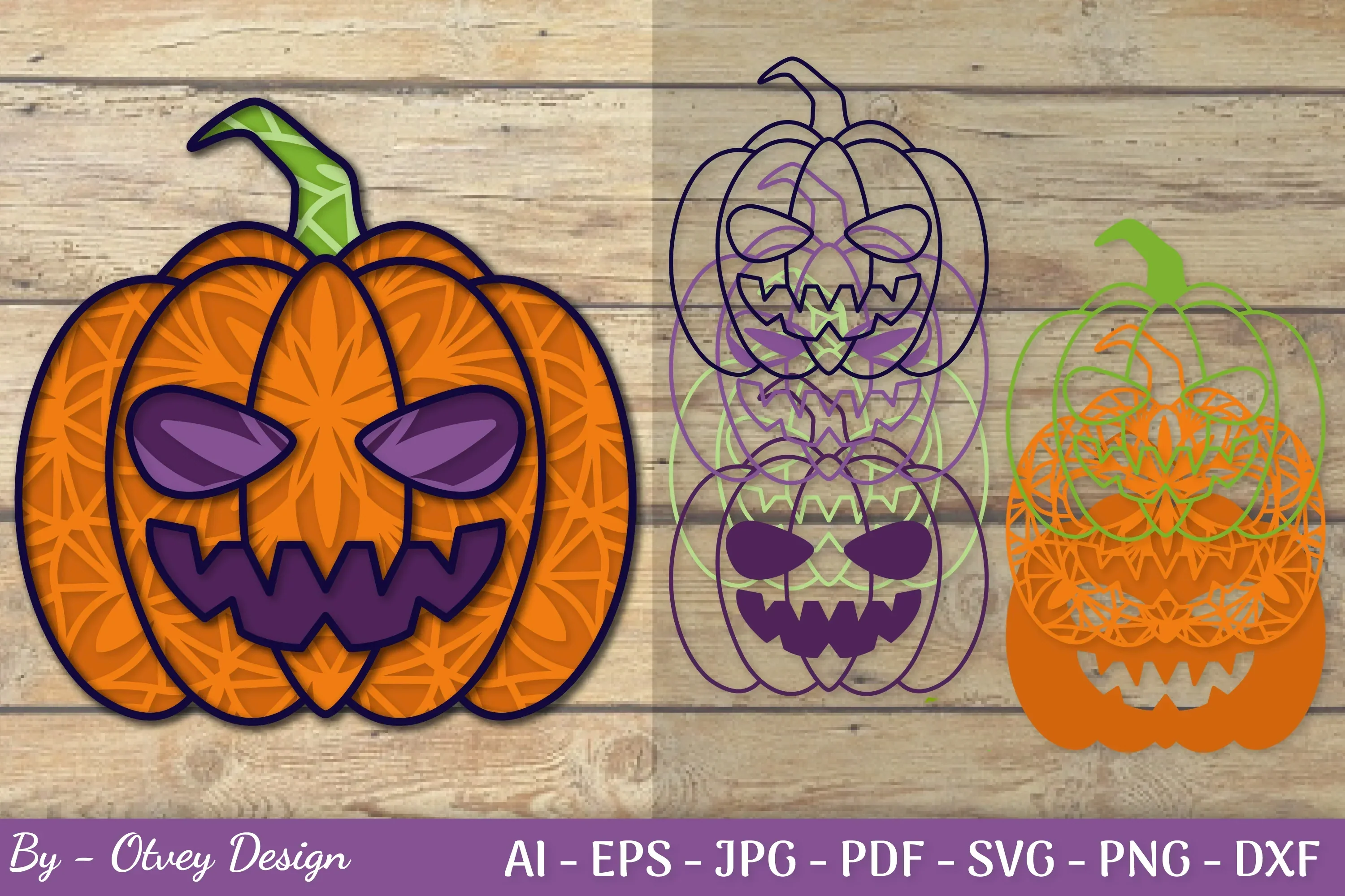 3D Layered Halloween SVG Bundle - Image 2