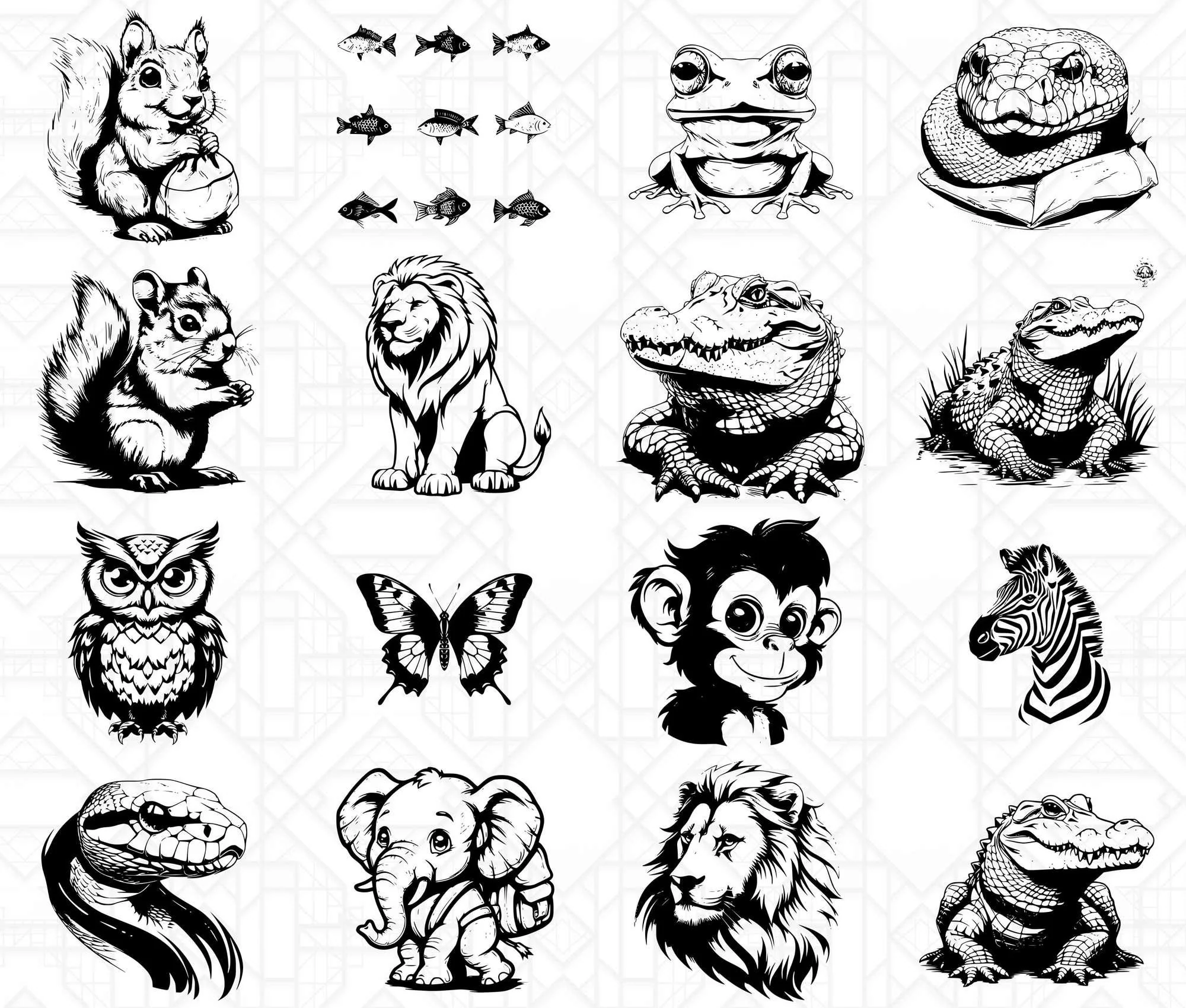 Animal Back To School SVG Bundle - Image 3
