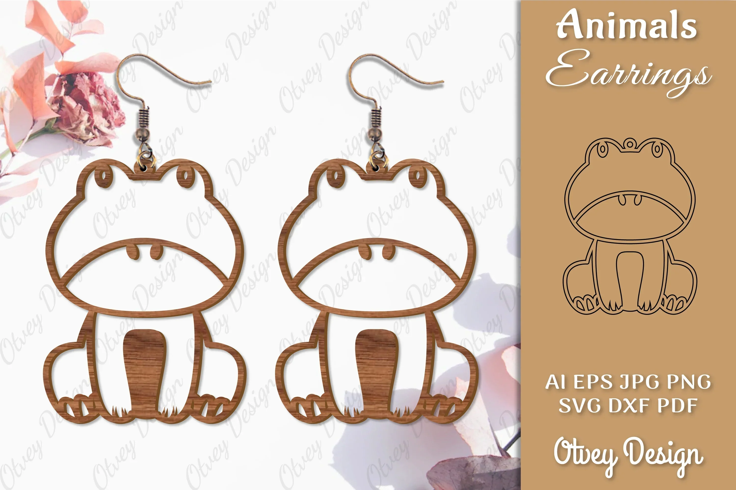 Animal Earrings SVG Bundle