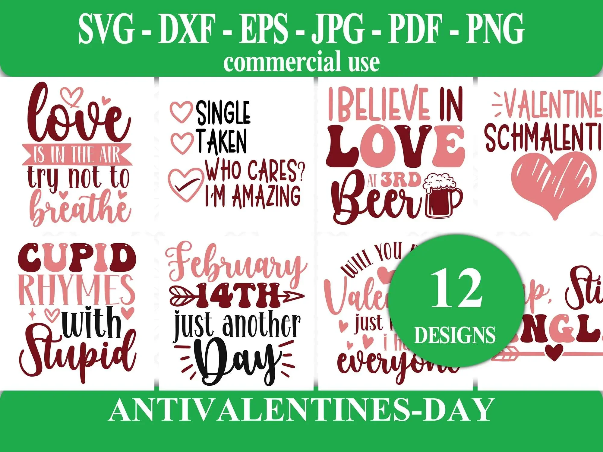 Anti Valentines Day SVG