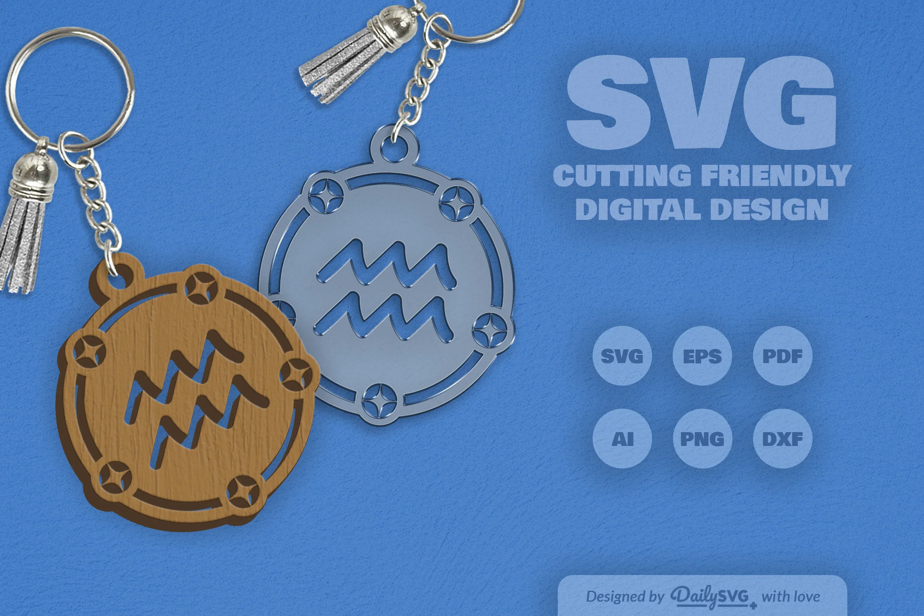 Aquarius Zodiac SVG Bundle - Image 2