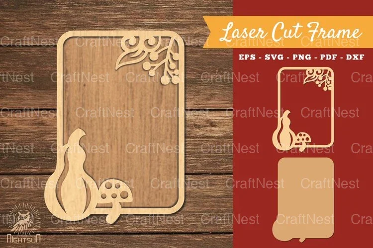 Autumn Laser Cut Frame SVG Bundle