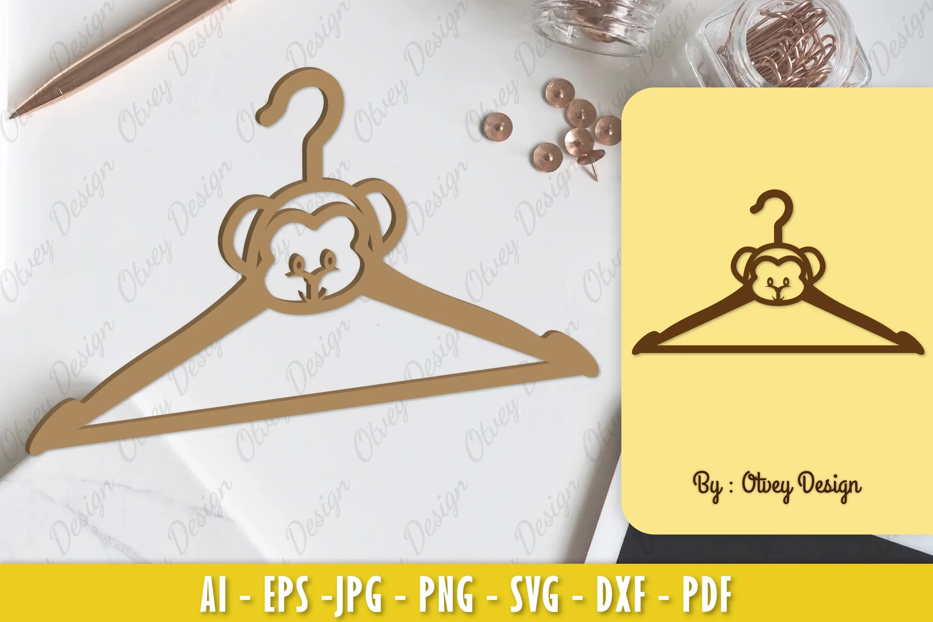 Baby Animals Hanger Laser Cut SVG Bundle