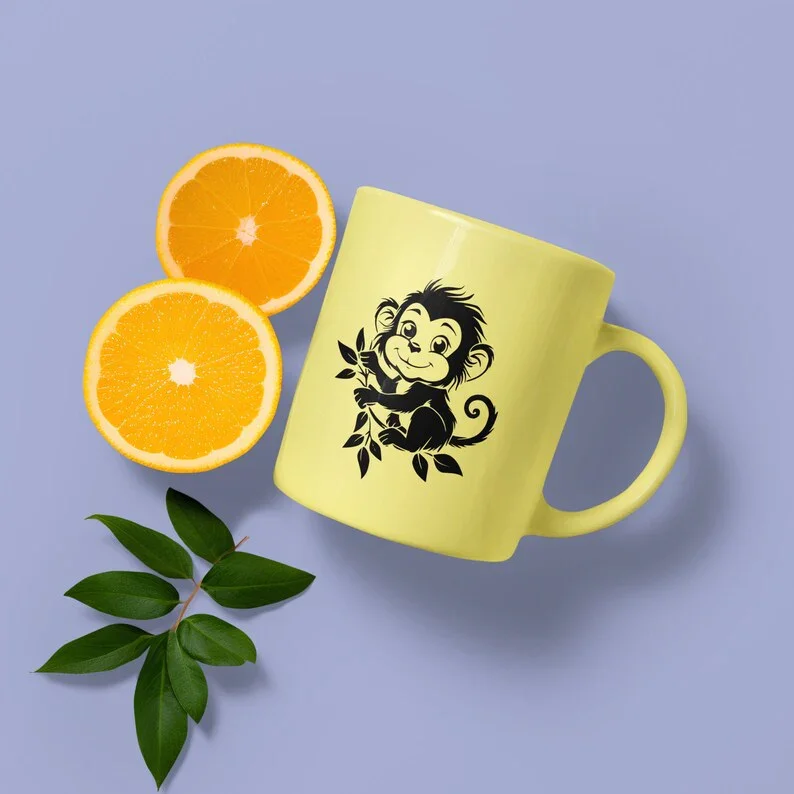 Baby Monkeys SVG Bundle - Image 6