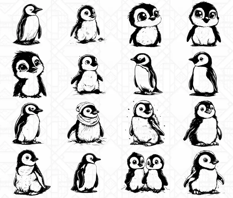 Baby Penguins SVG Bundle - Image 3
