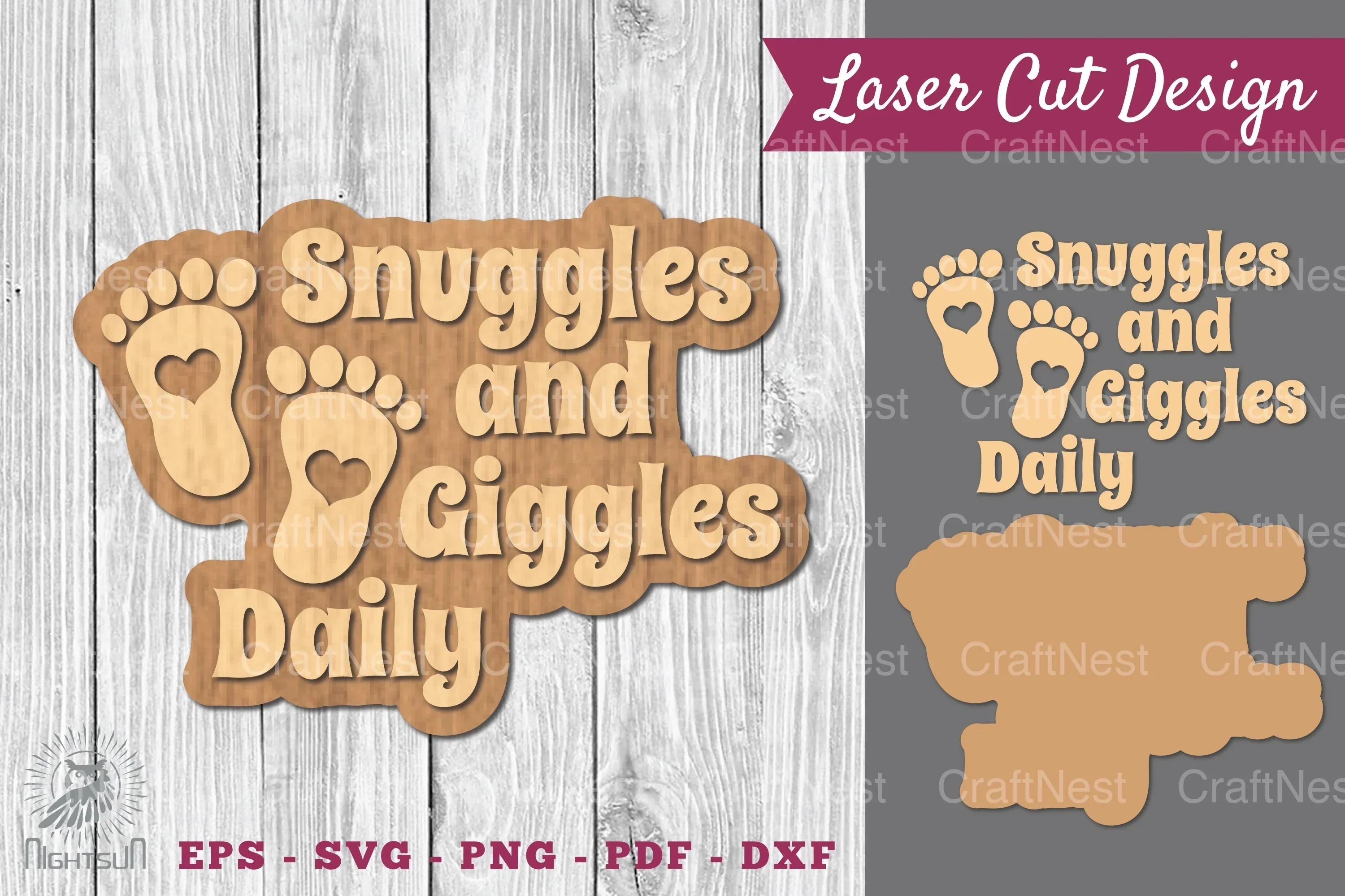 Baby Quotes Laser Cut Decoration Clipart Bundle