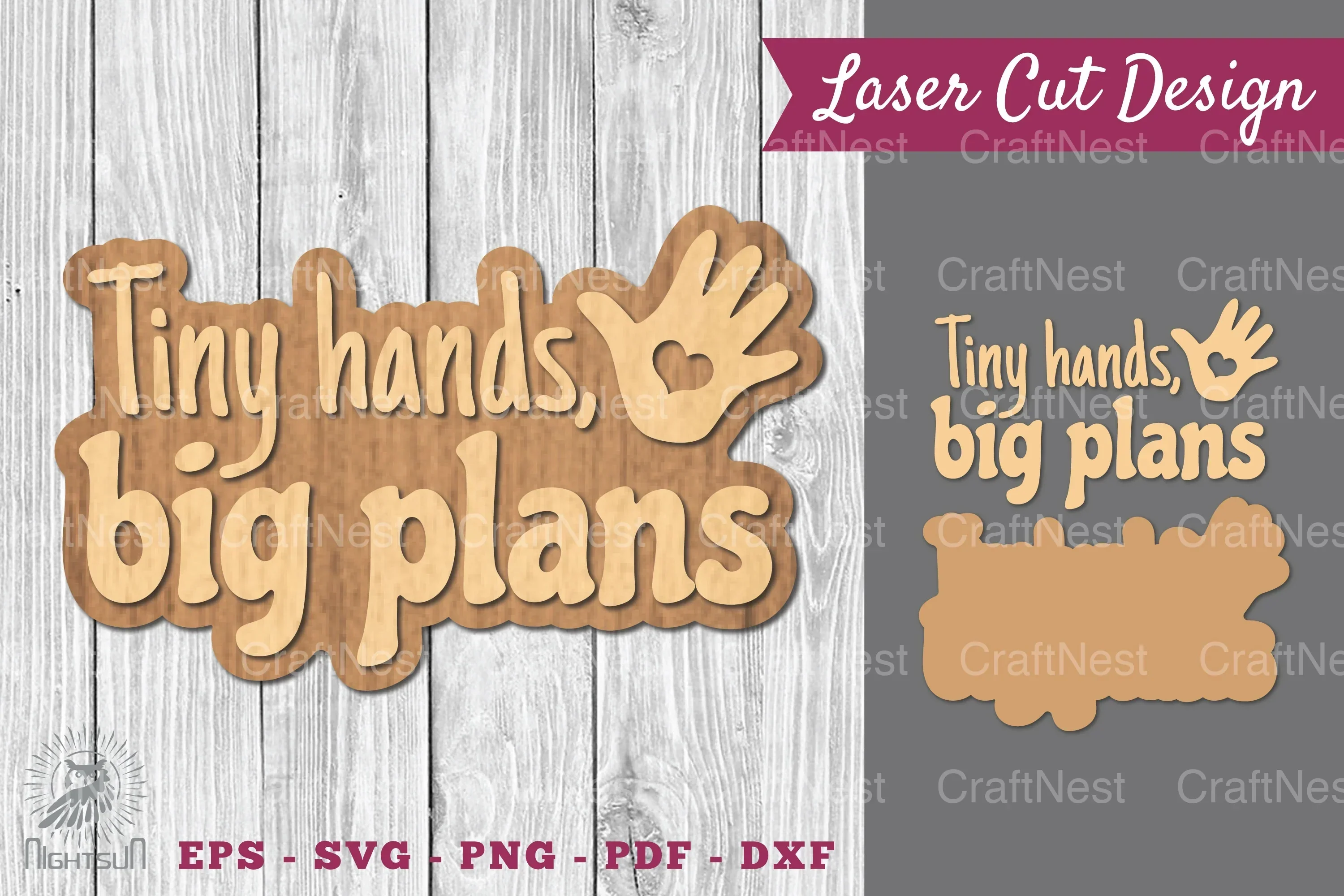 Baby Quotes Laser Cut Decoration Clipart Bundle