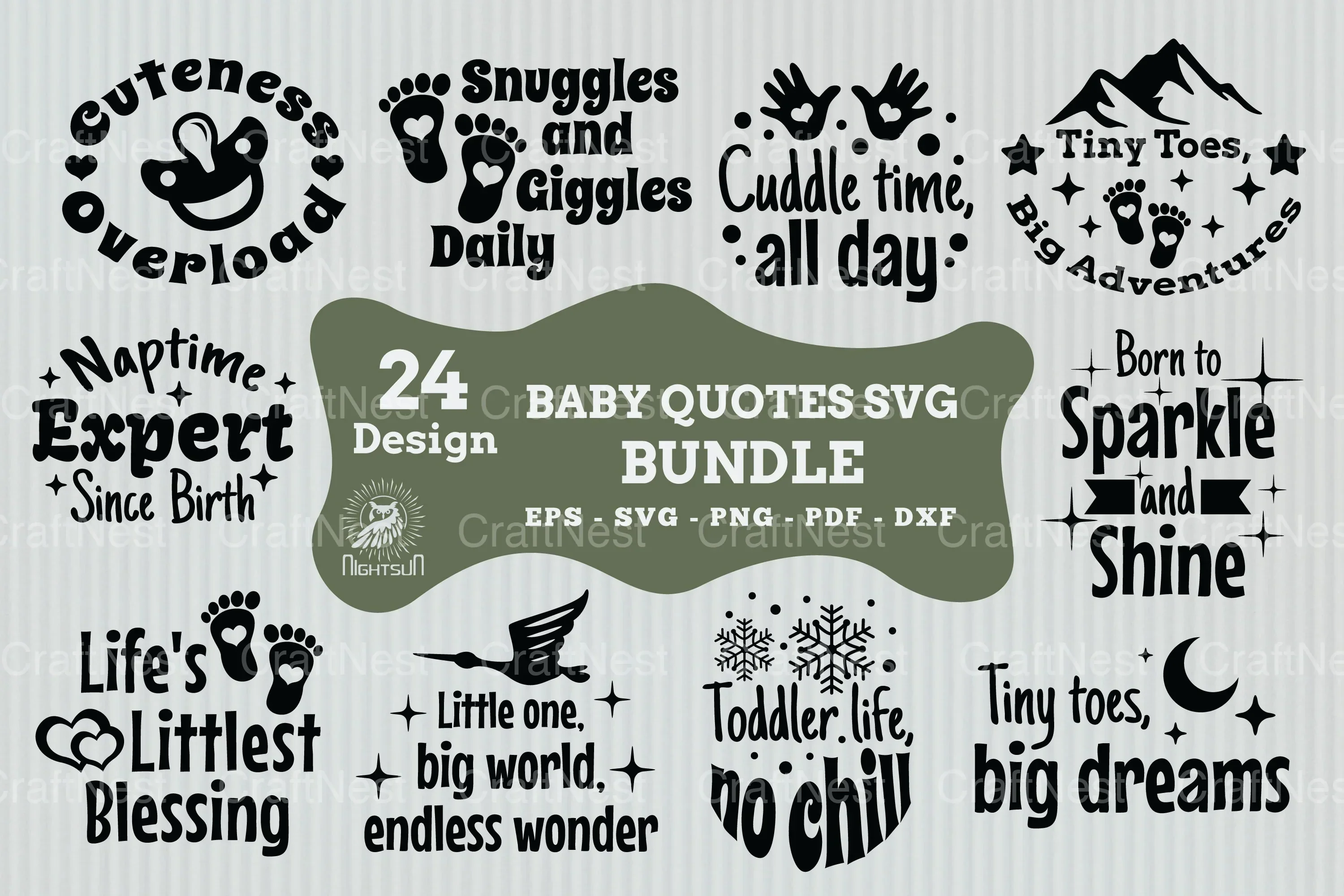 Baby Quotes SVG Bundle