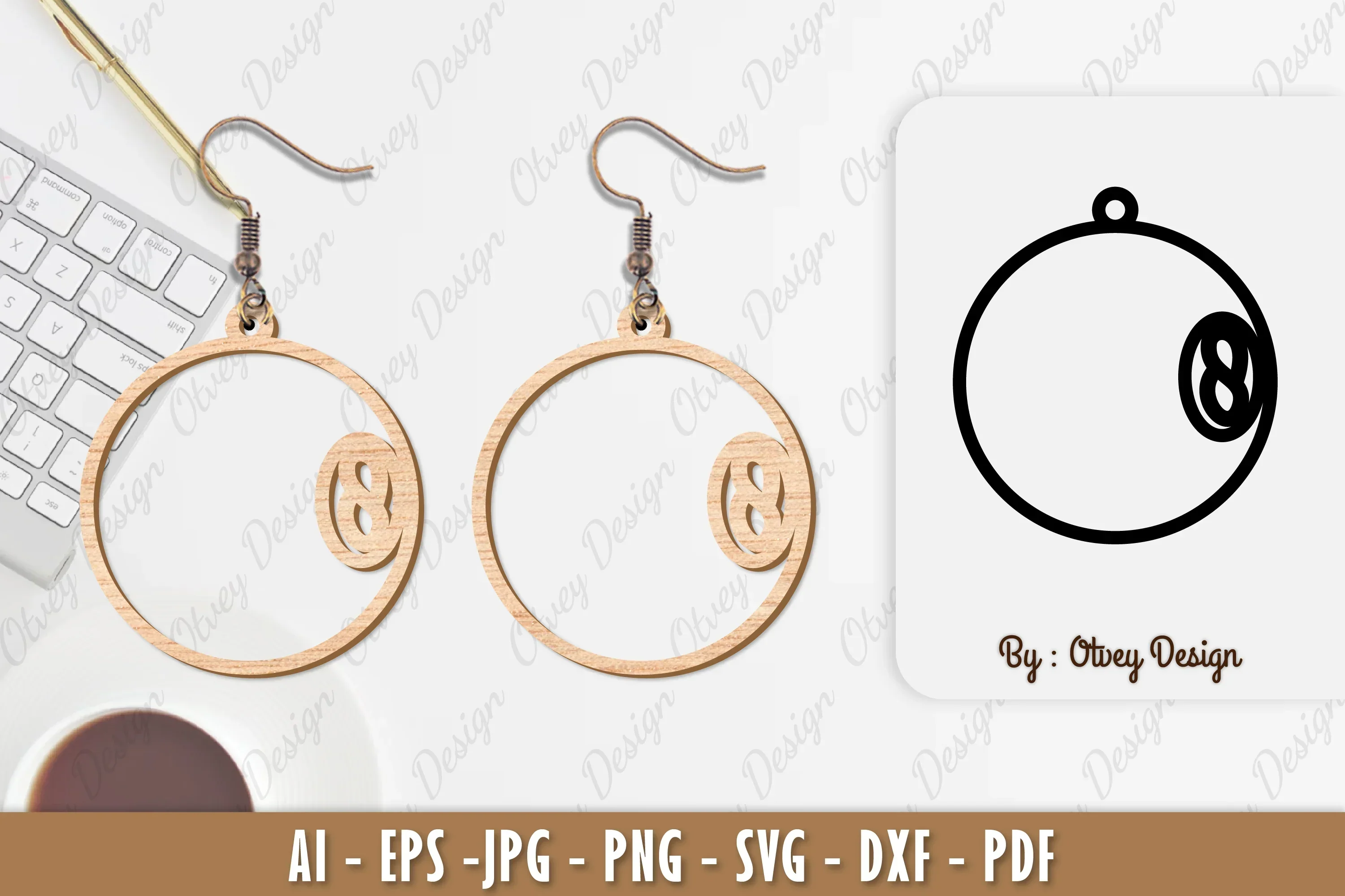 Ball Earring SVG Bundle