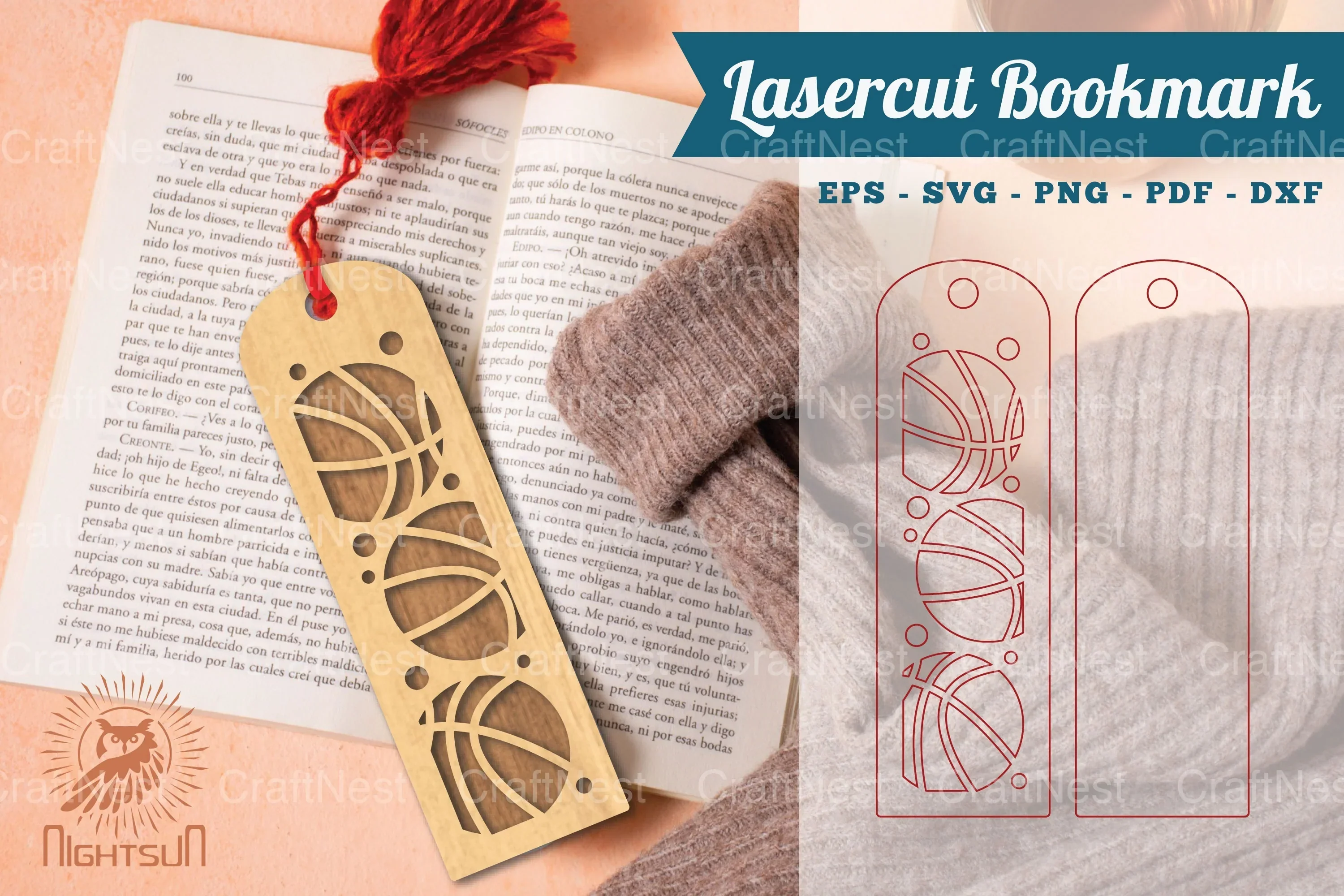 Basketball Laser Cut Bookmarks Bundle