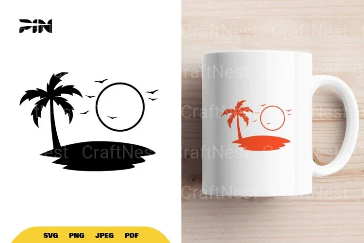 Beach Silhouette SVG Bundle