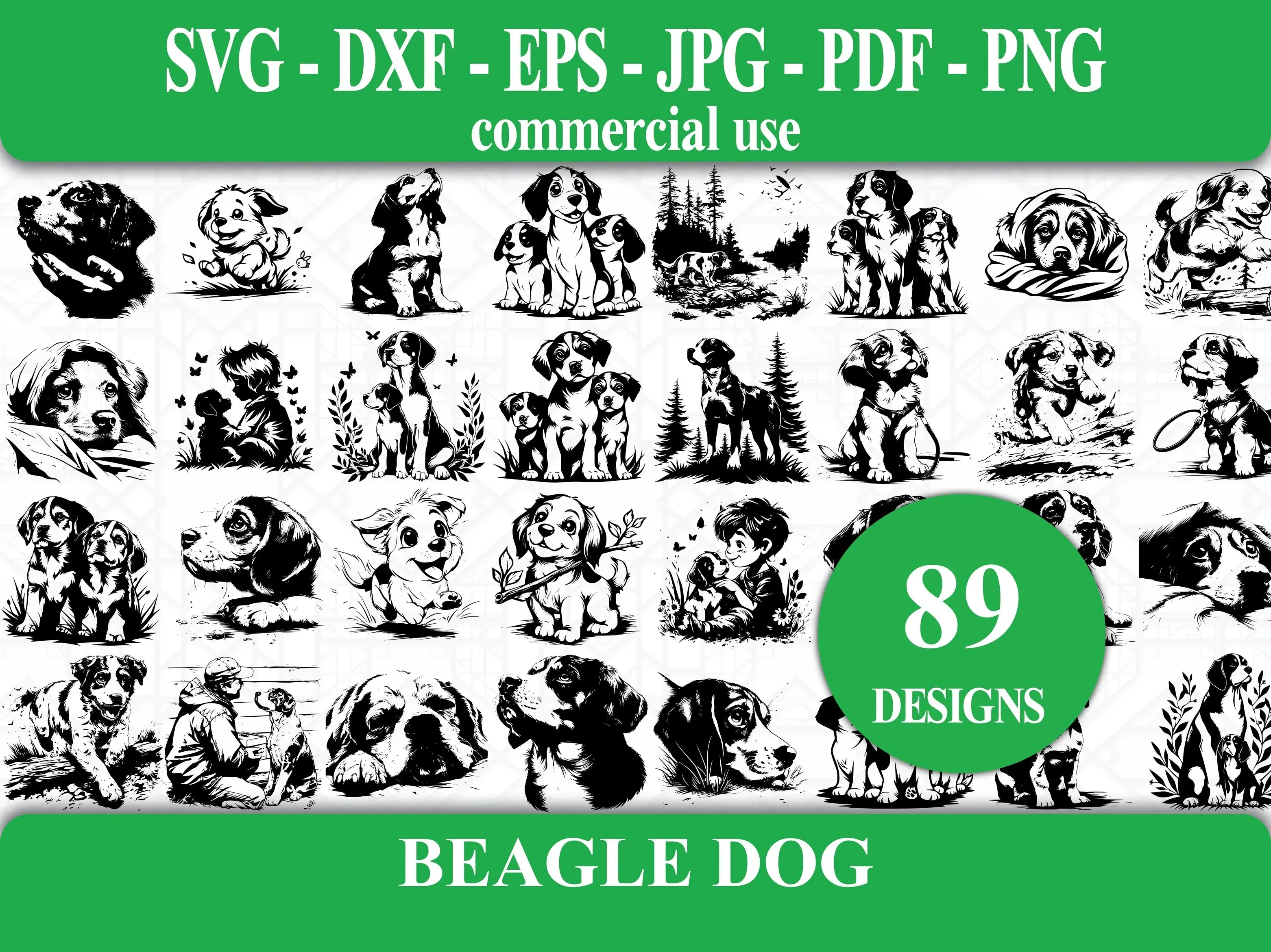 Beagle Dog SVG Bundle