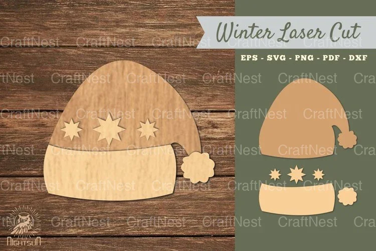Beanie Laser Cut Decoration SVG Bundle