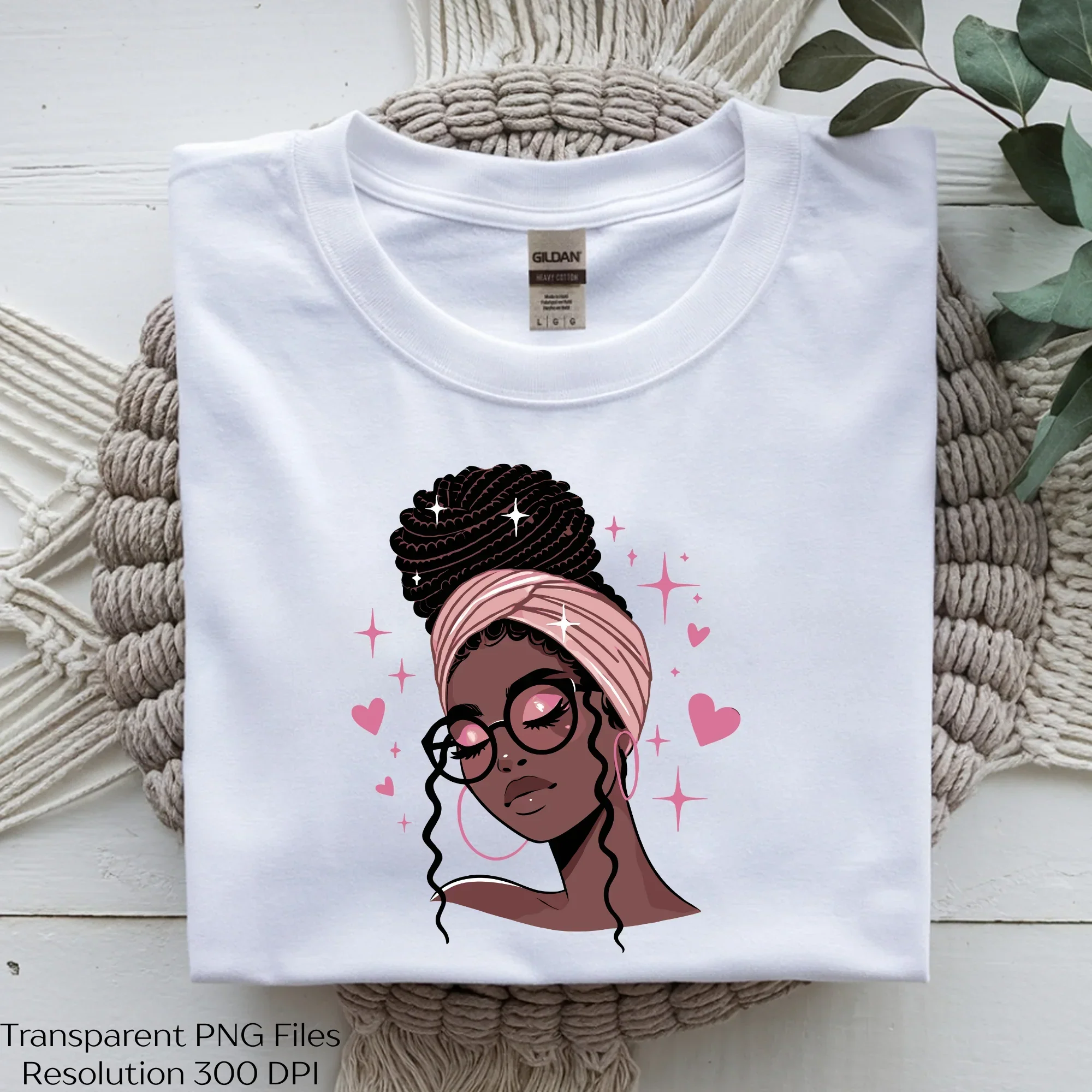 Beautiful Black African Woman Clipart Bundle