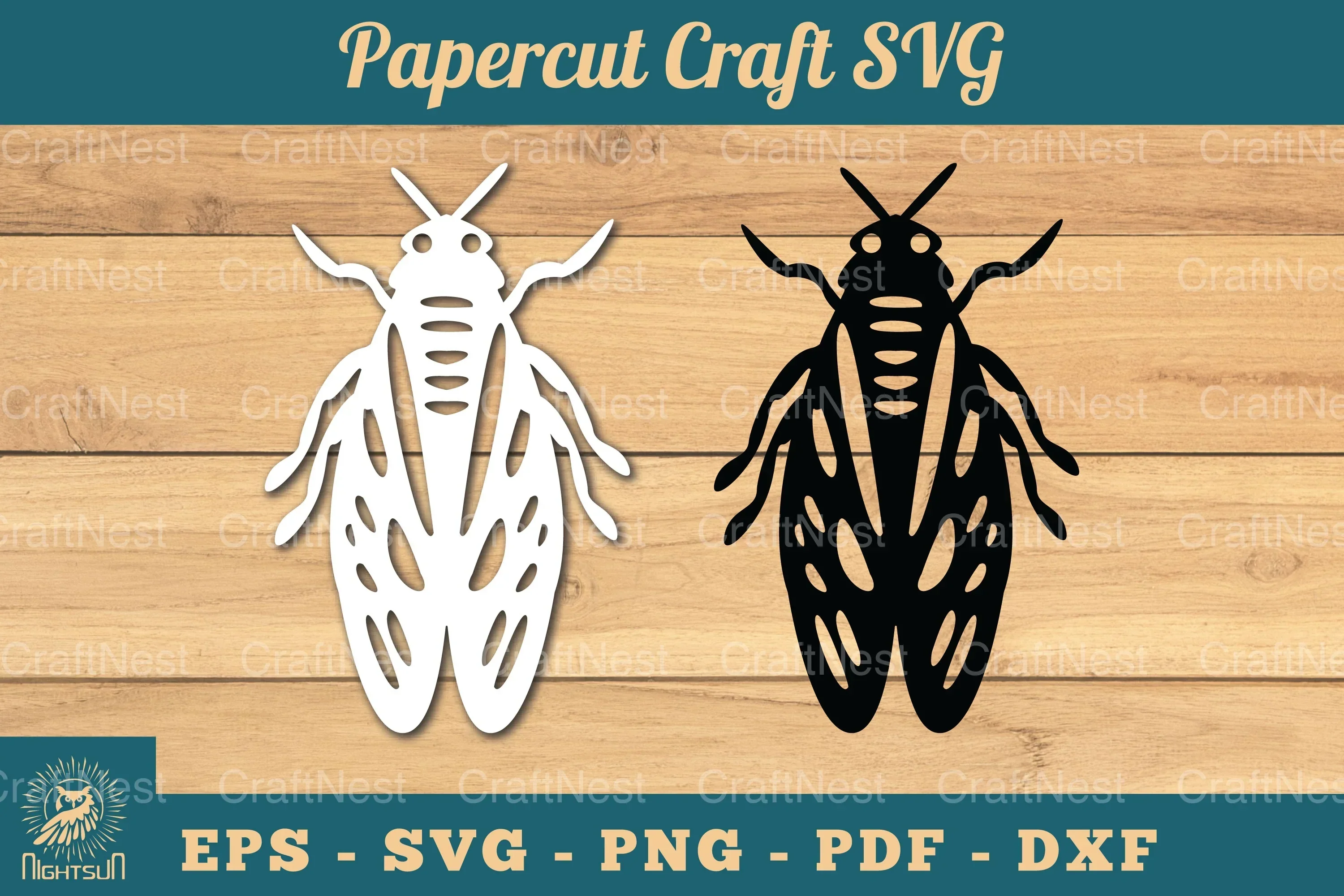 Bee Paper Cutting Craft SVG Bundle