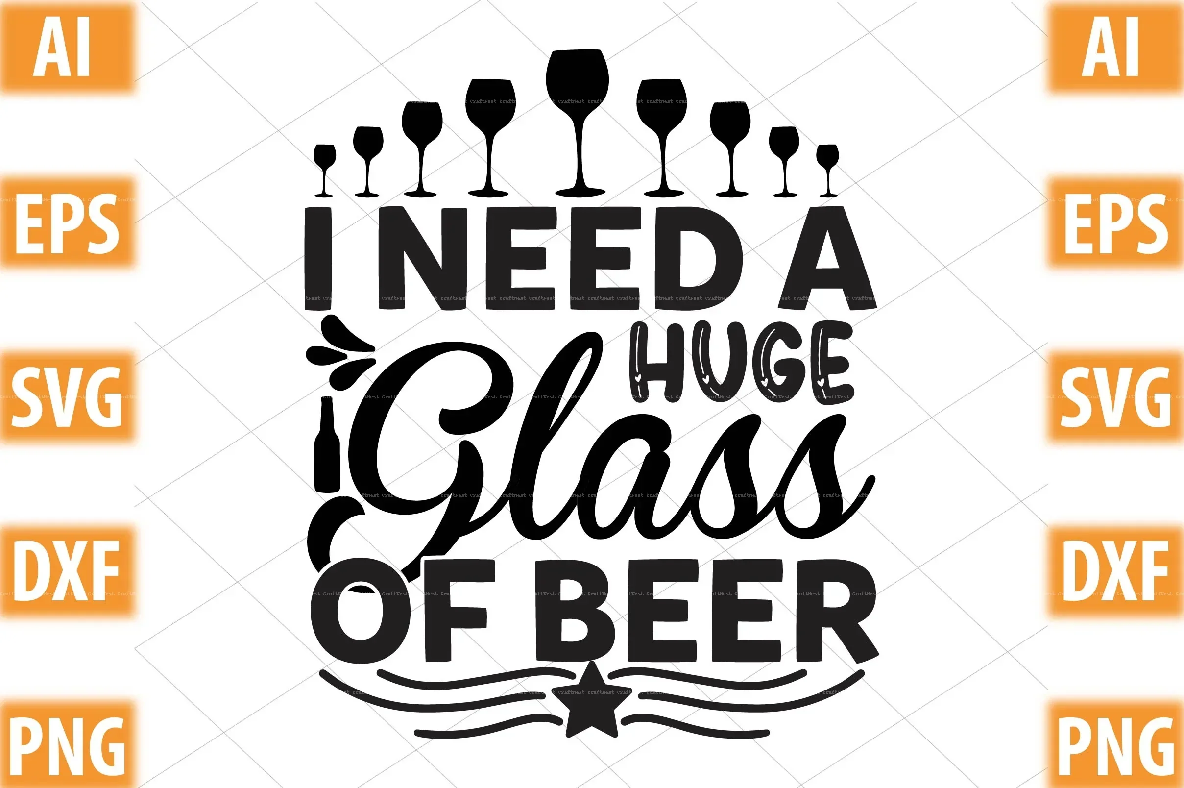 Beer Design SVG Bundle for Crafting - Image 7
