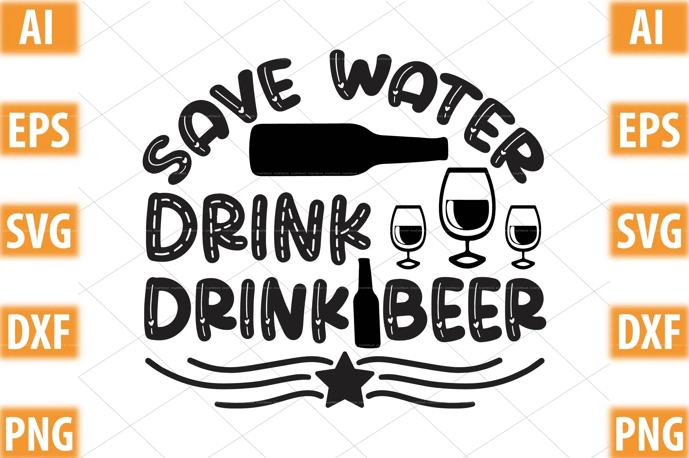 Beer Design SVG Bundle for Crafting - Image 9