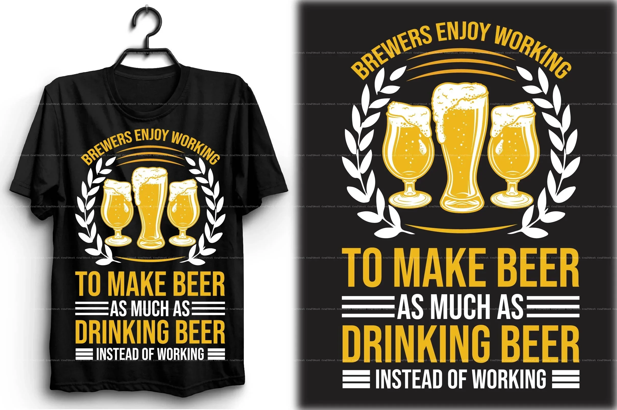 Beer T-Shirt Design SVG Bundle - Image 11