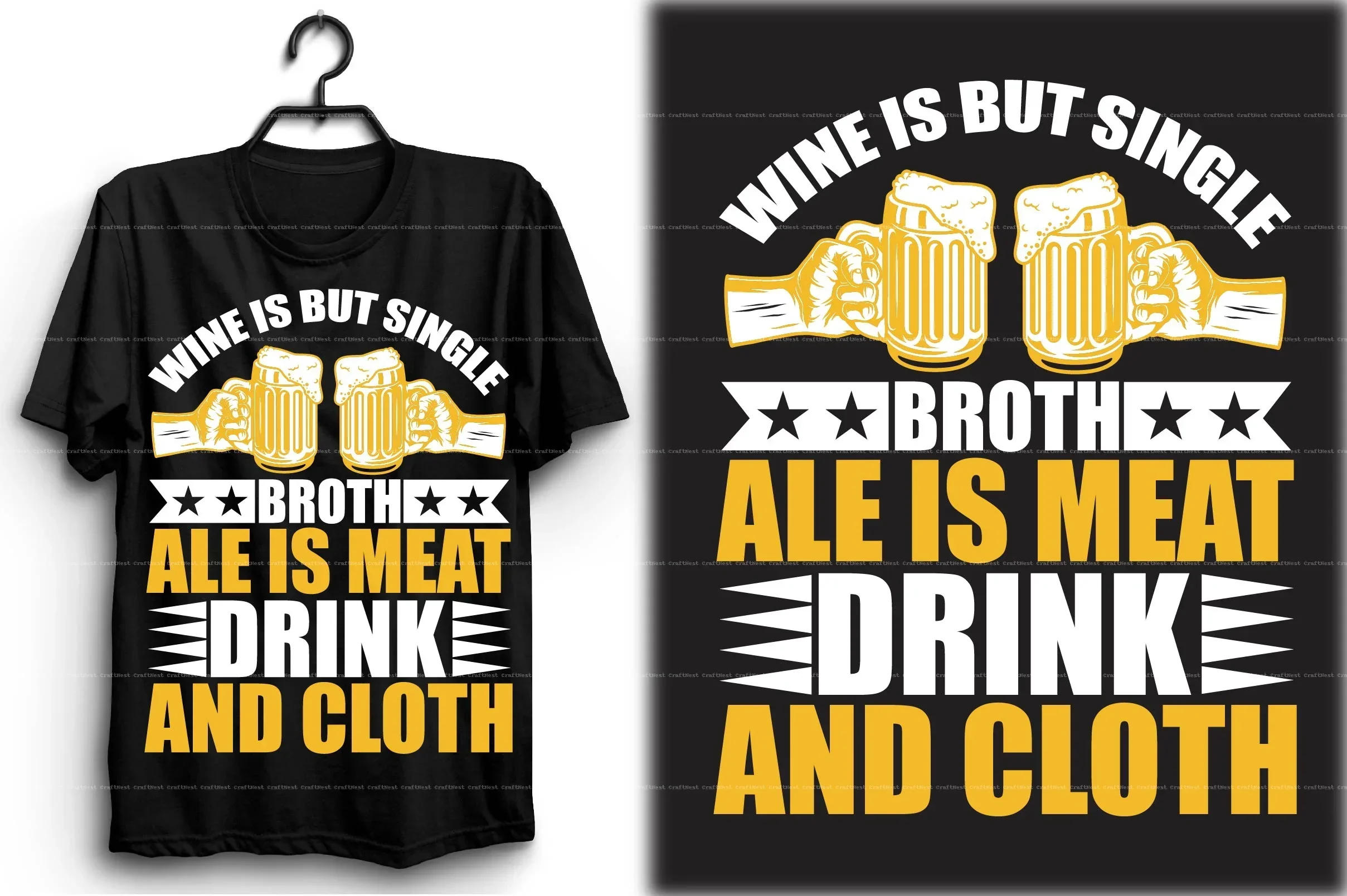 Beer T-Shirt Design SVG Bundle - Image 6