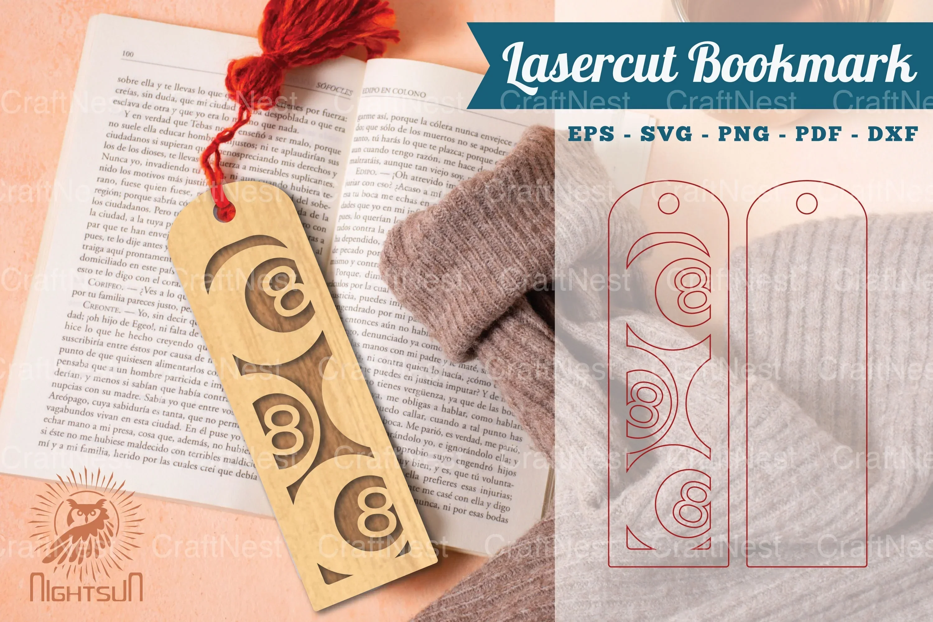 Billiard Ball Laser Cut Bookmarks Bundle