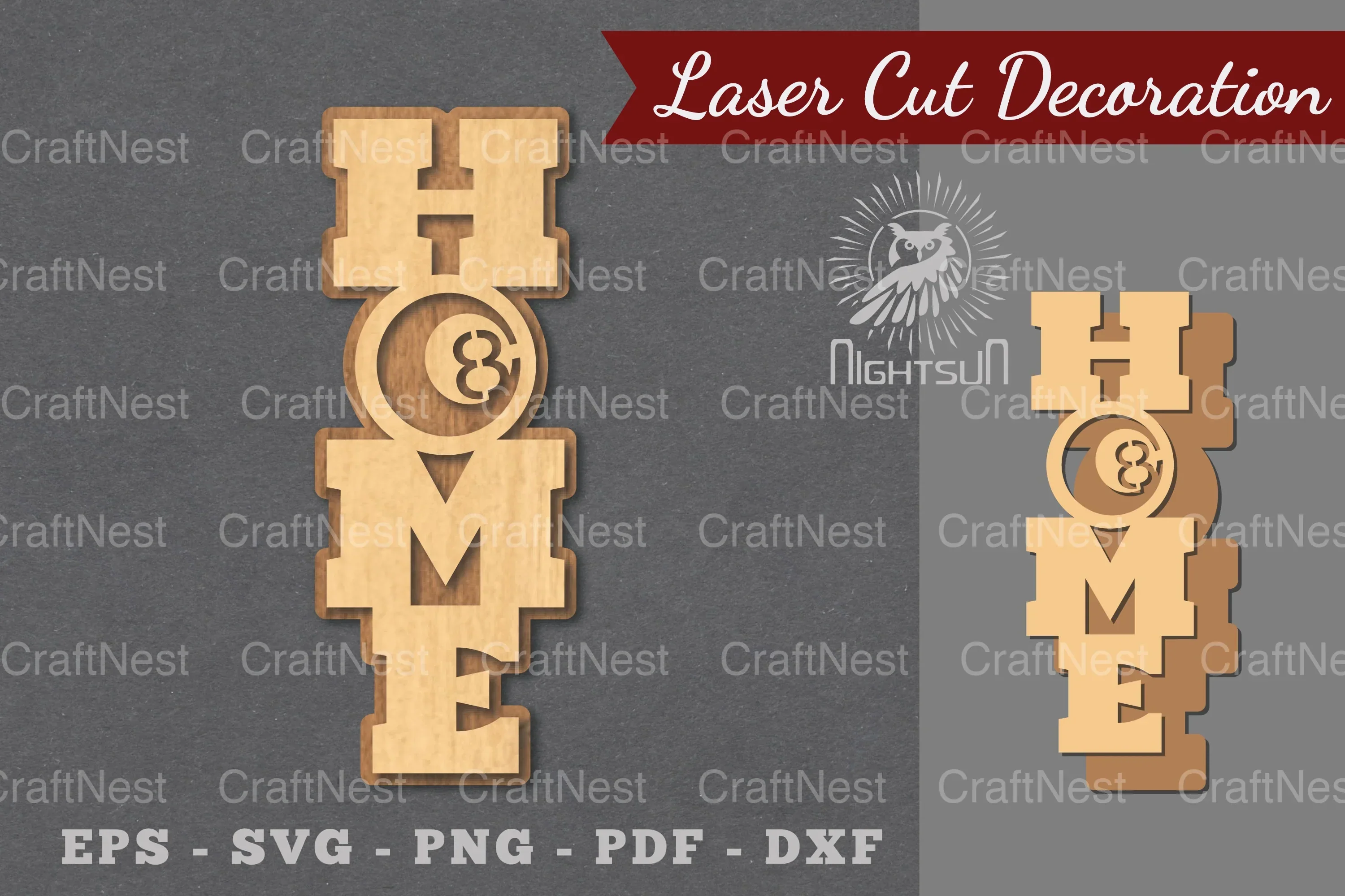 Billiard Home Laser Cut Decoration Clipart Bundle