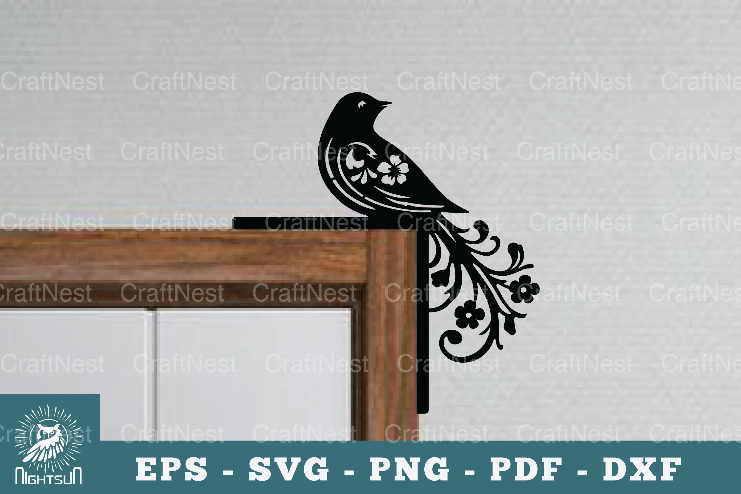 Bird Door Corner Lasercut SVG Bundle