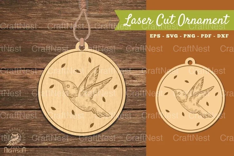 Bird Laser Cut Ornament Clipart Bundle