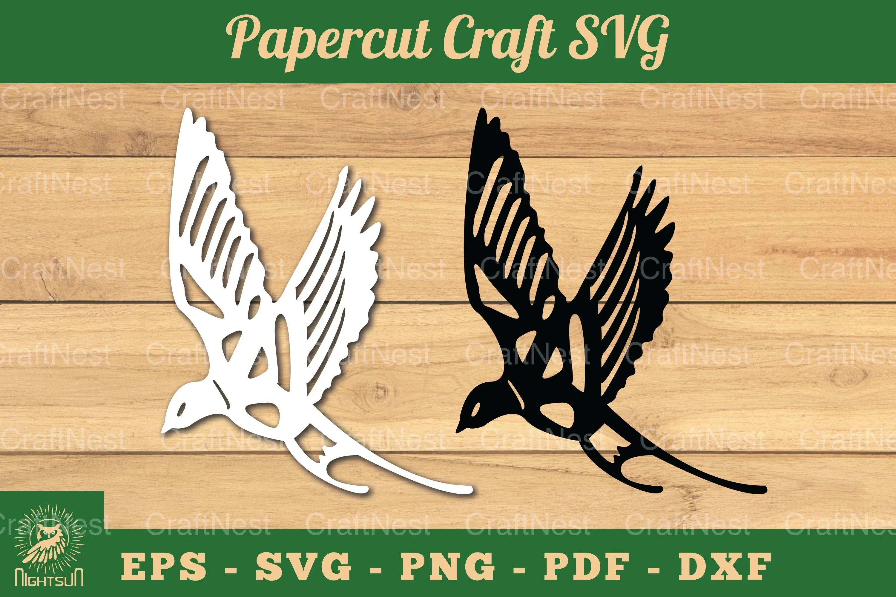 Bird Paper Cutting Craft SVG Bundle