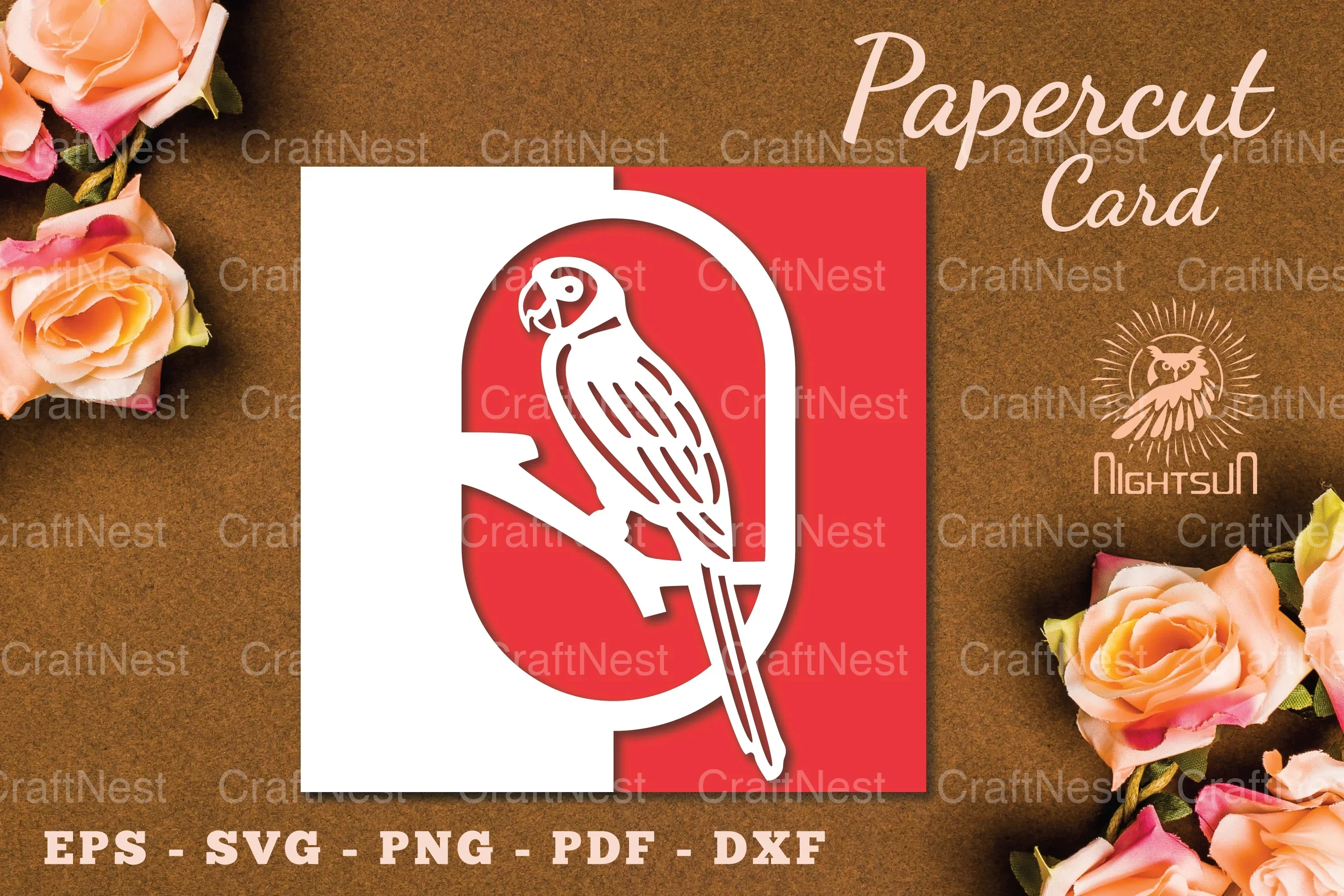 Bird Papercut Card SVG Bundle
