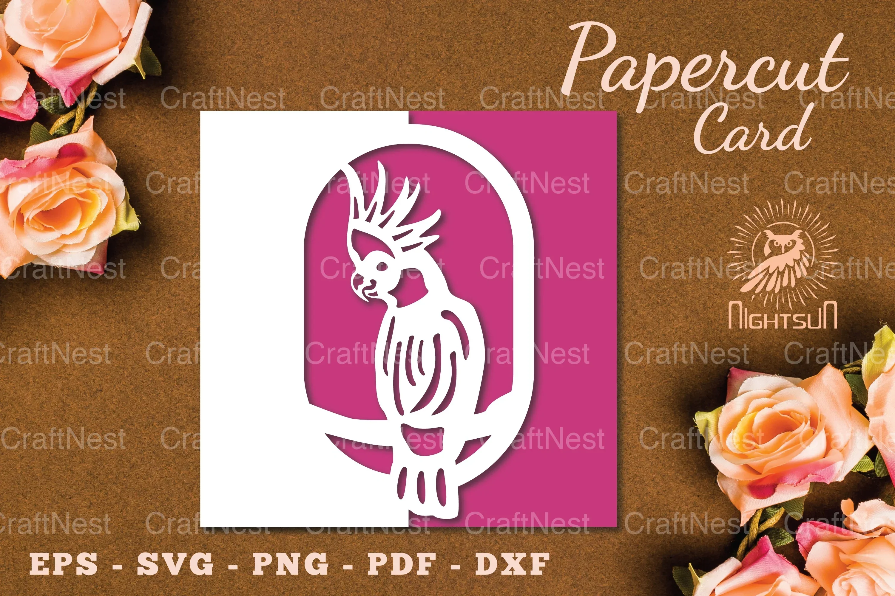 Bird Papercut Card SVG Bundle