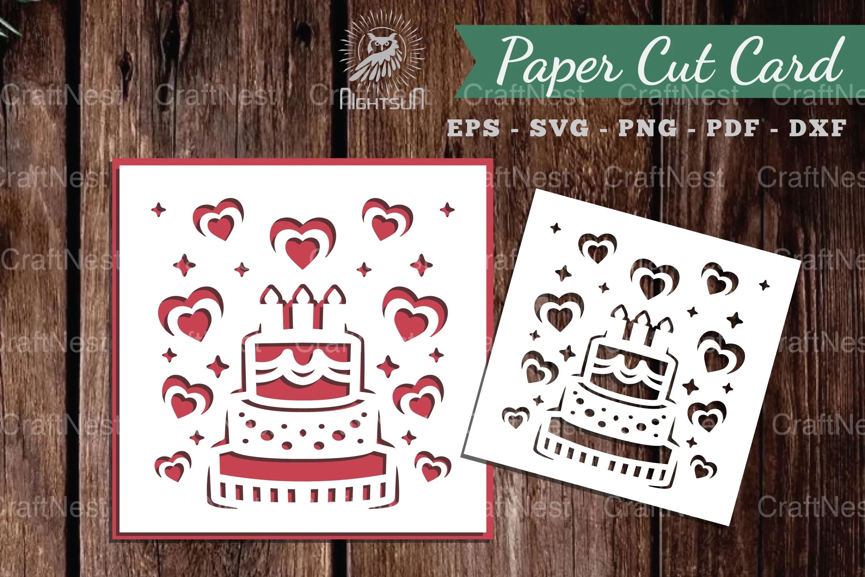 Birthday Papercut Card SVG Bundle