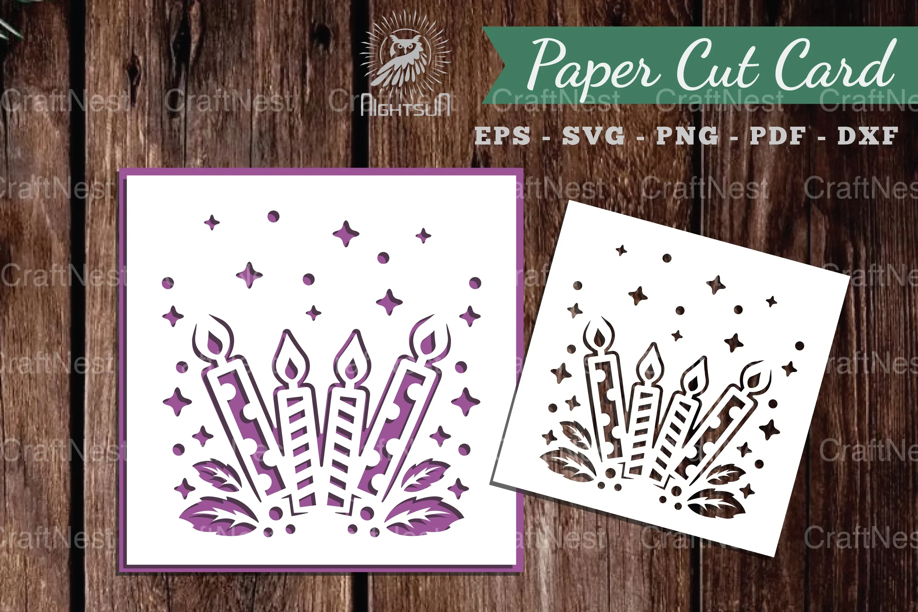 Birthday Papercut Card SVG Bundle
