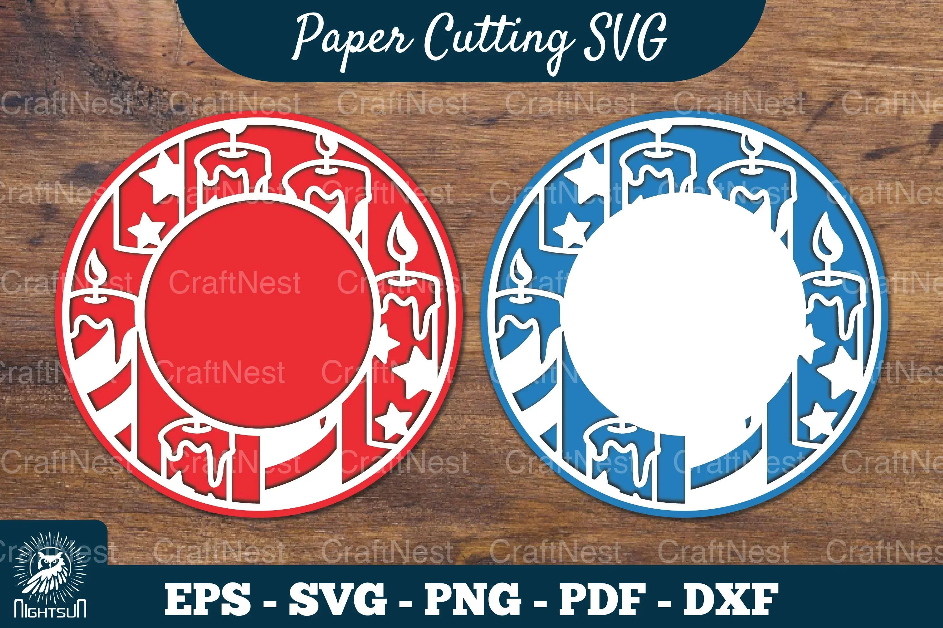 Birthday Papercut Circle SVG Bundle