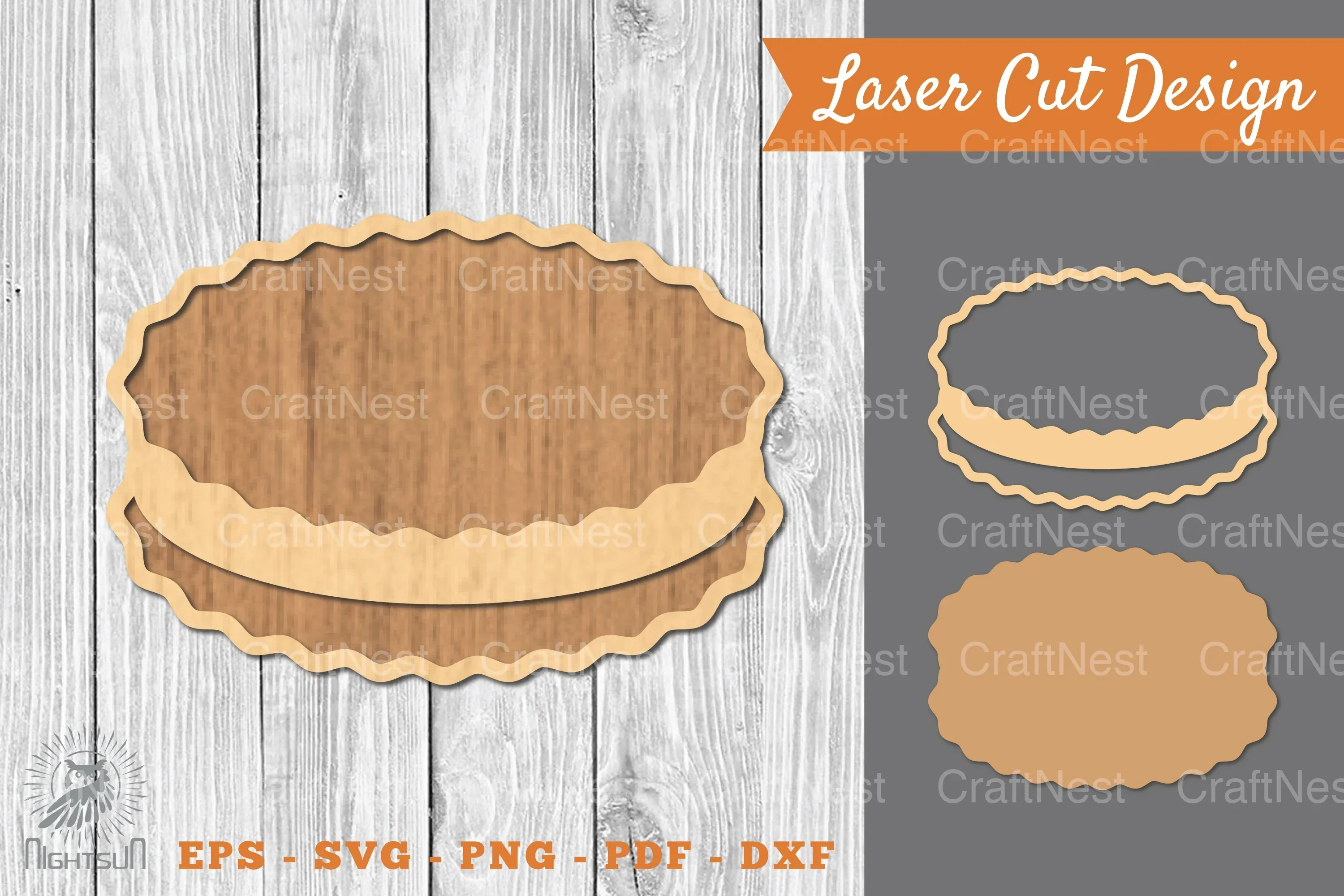 Biscuit Chocolate Laser Cut Decoration Clipart Bundle
