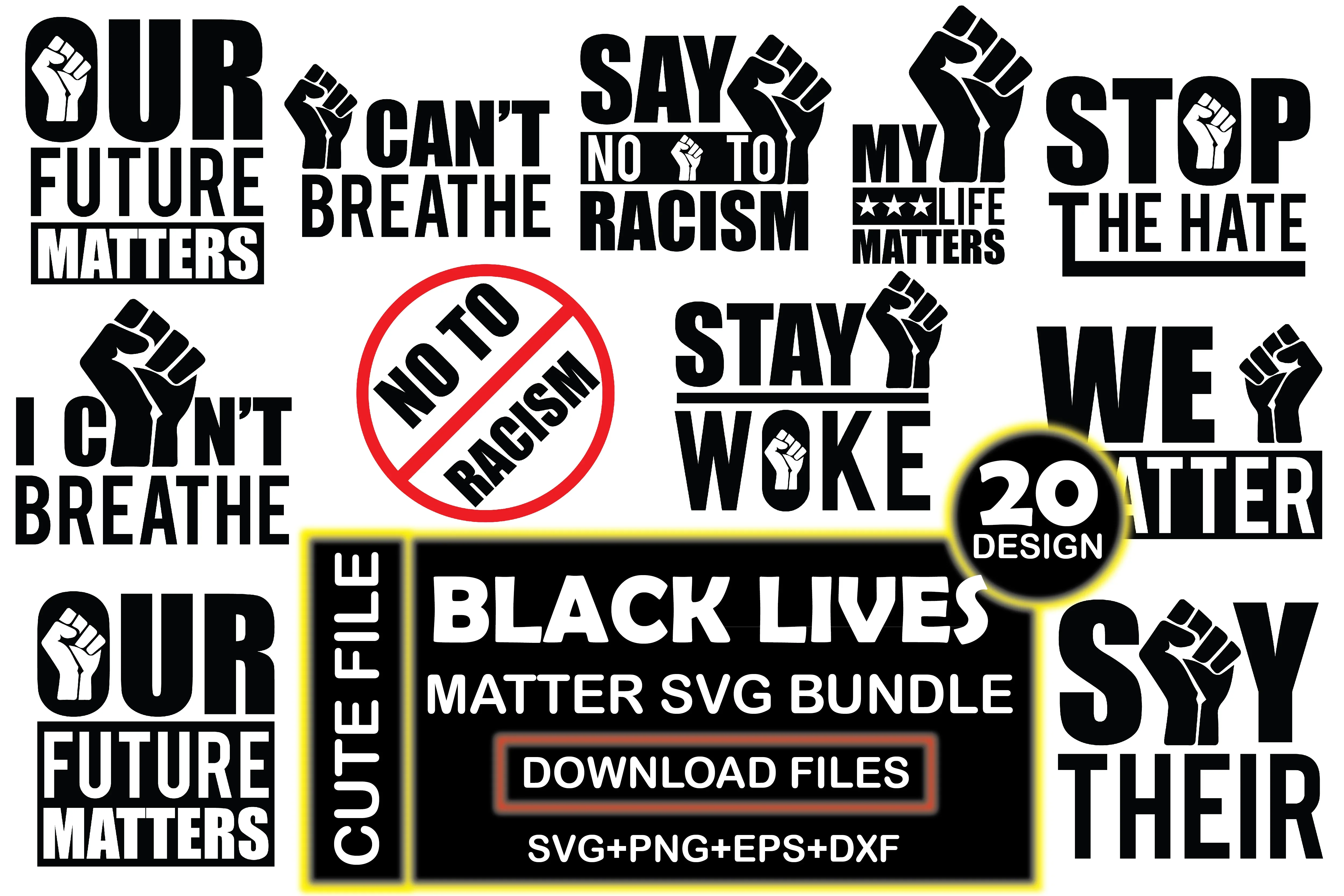 Black Lives Matter SVG Bundle