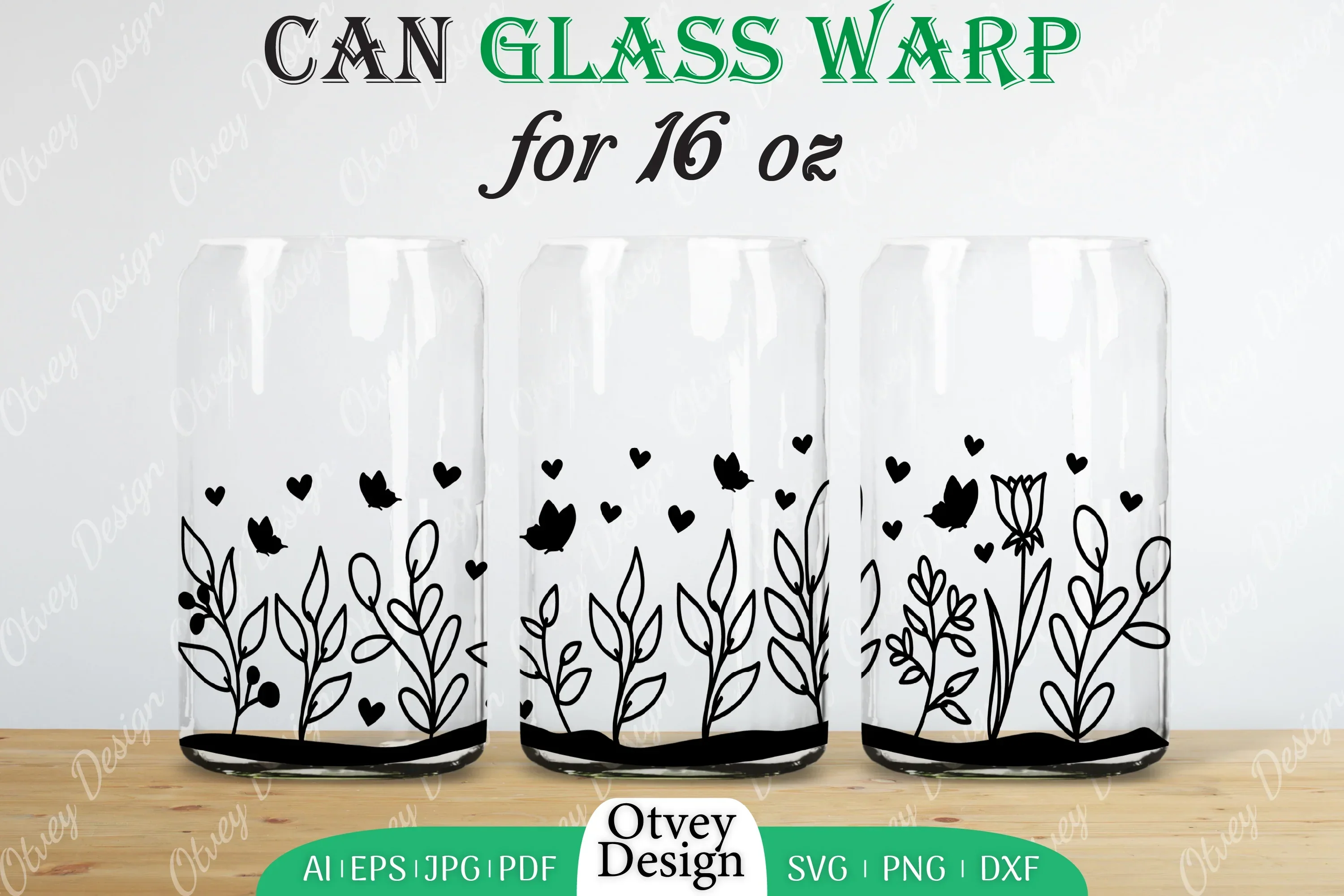 Blooming Wildflowers Can Glass 16 OZ SVG Bundle - Image 2