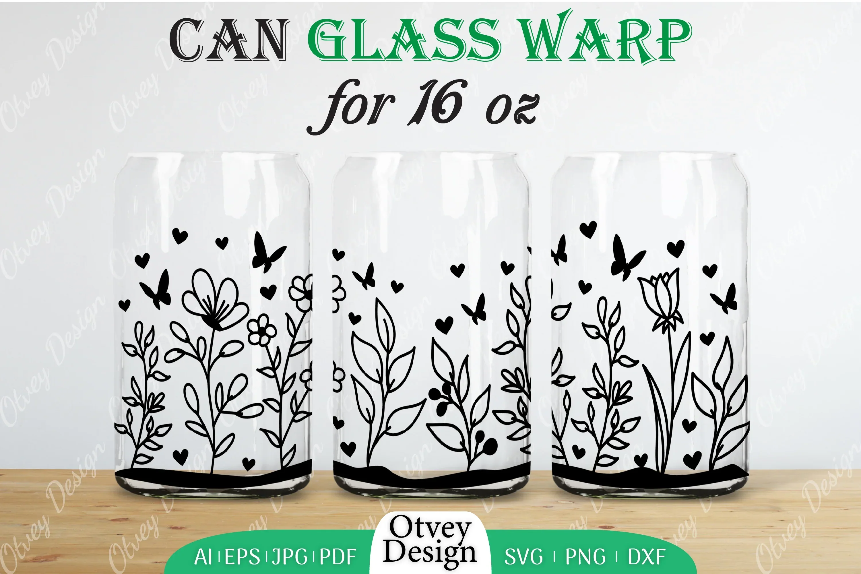 Blooming Wildflowers Can Glass 16 OZ SVG Bundle - Image 2