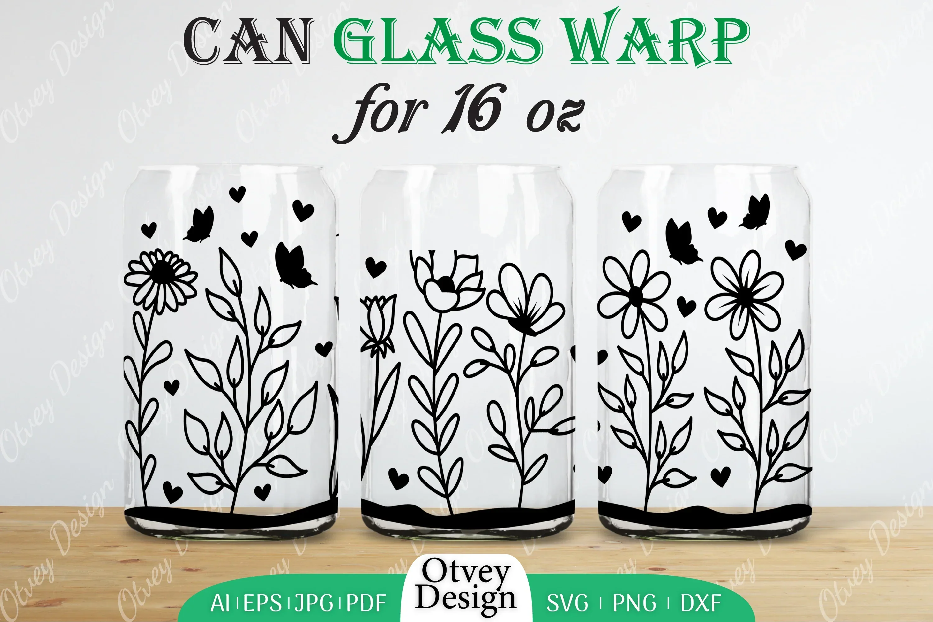 Blooming Wildflowers Can Glass 16 OZ SVG Bundle - Image 2