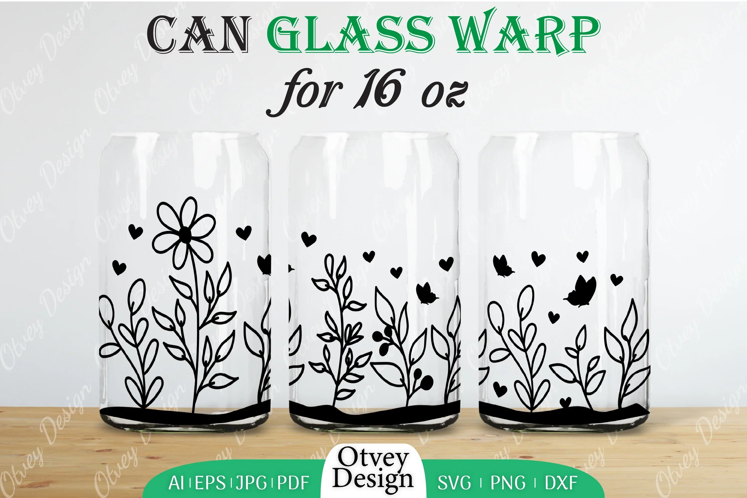 Blooming Wildflowers Can Glass 16 OZ SVG Bundle - Image 2