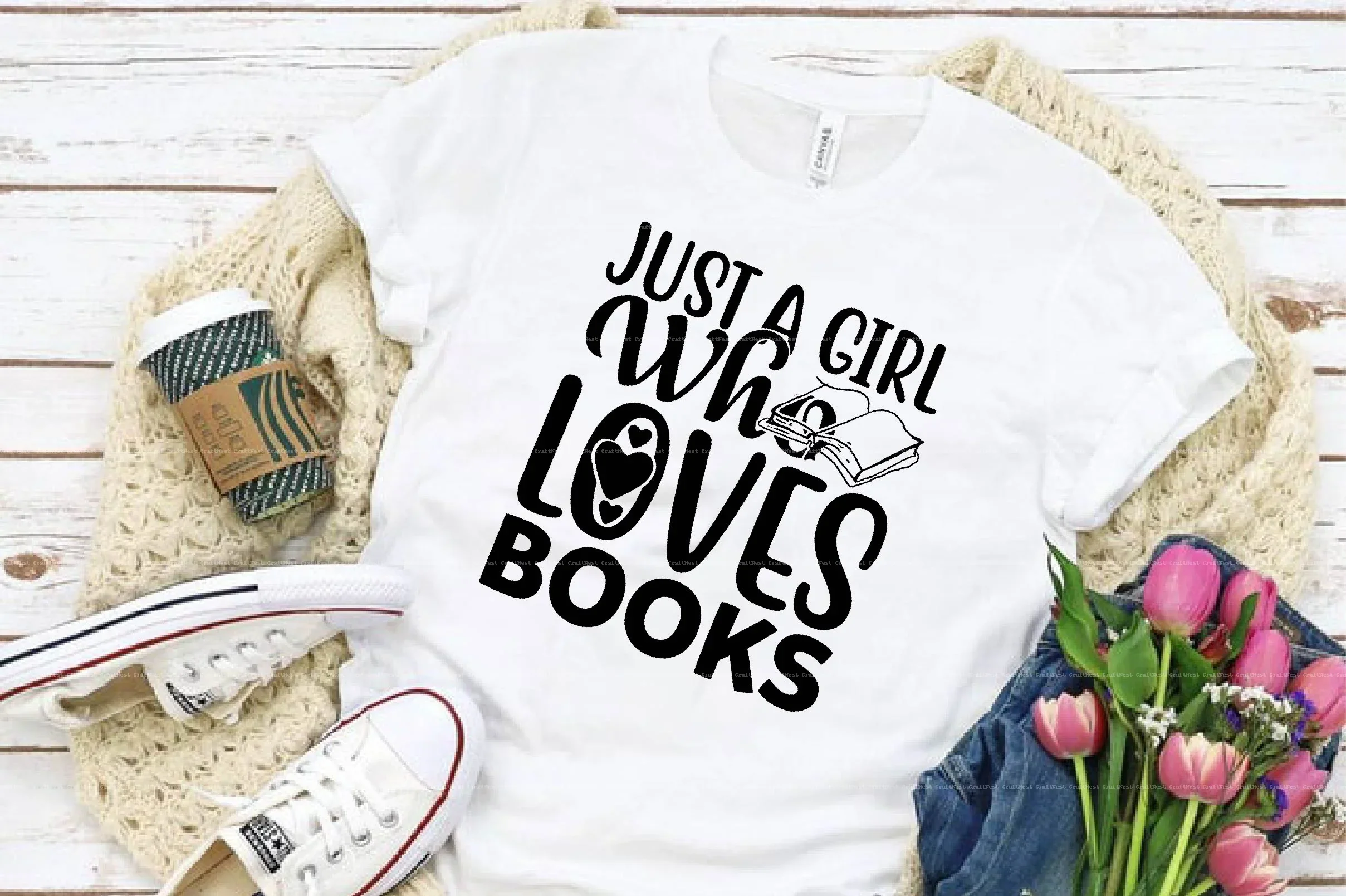 Book Lover SVG Design Bundle - Image 2