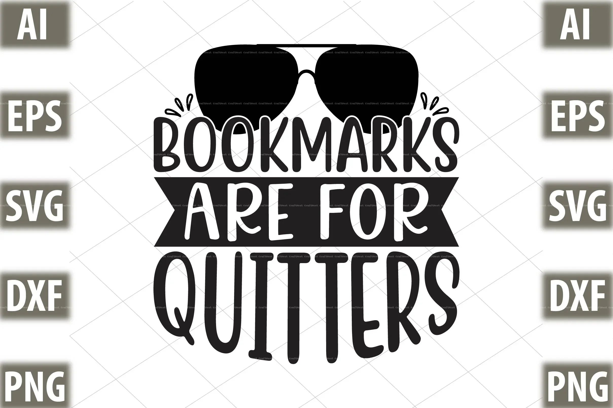 Book Lover SVG Design Bundle - Image 8