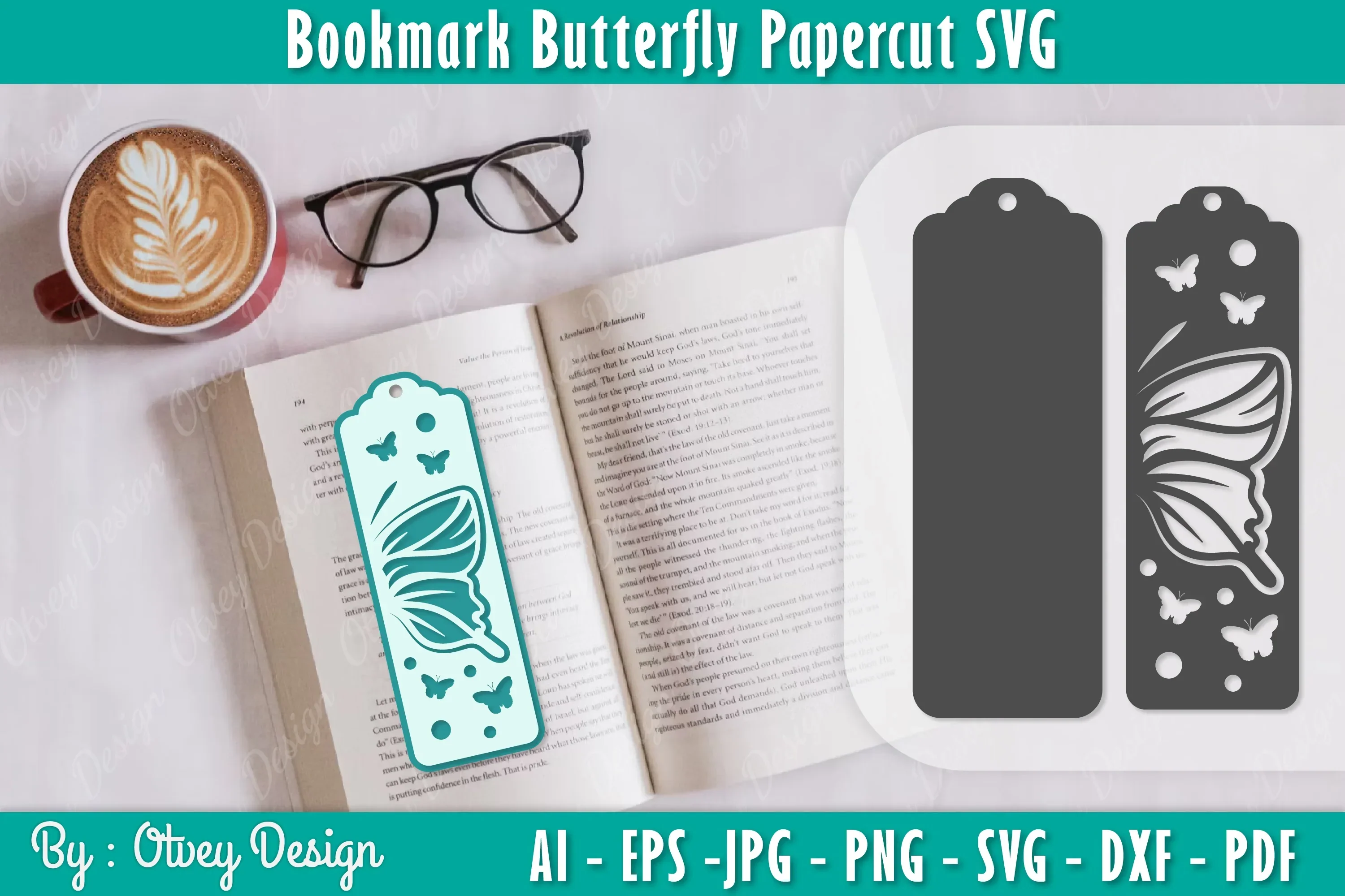 Bookmark Butterfly SVG Bundle