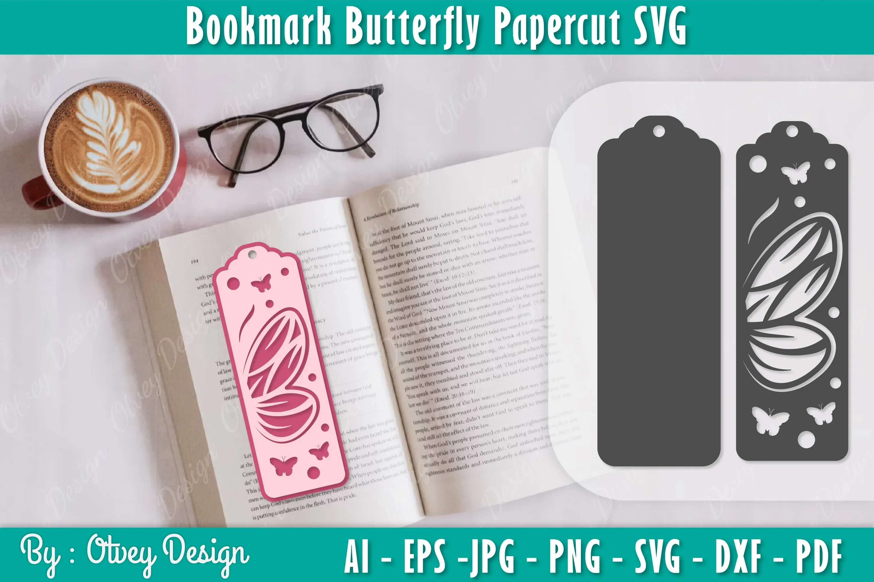 Bookmark Butterfly SVG Bundle