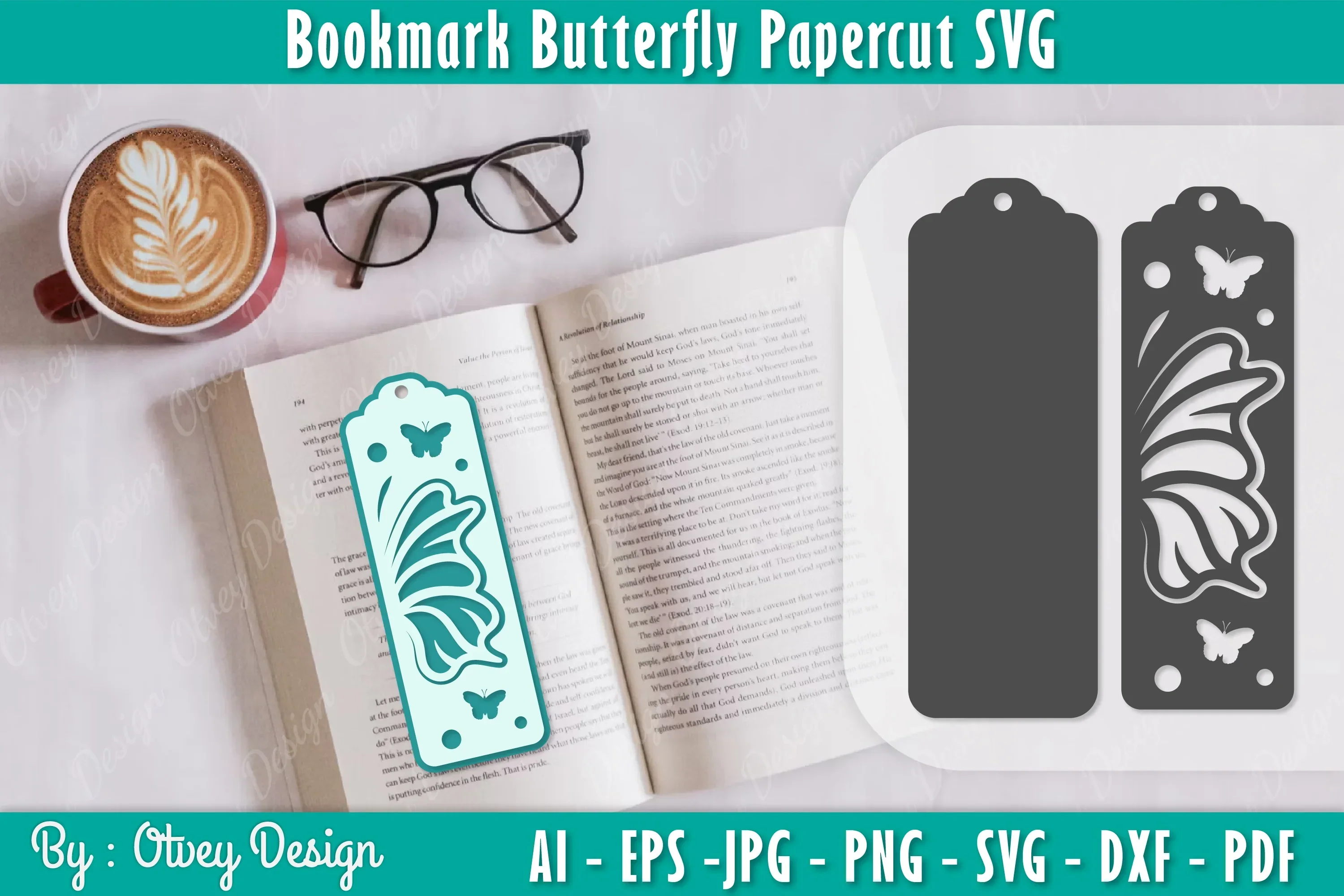 Bookmark Butterfly SVG Bundle